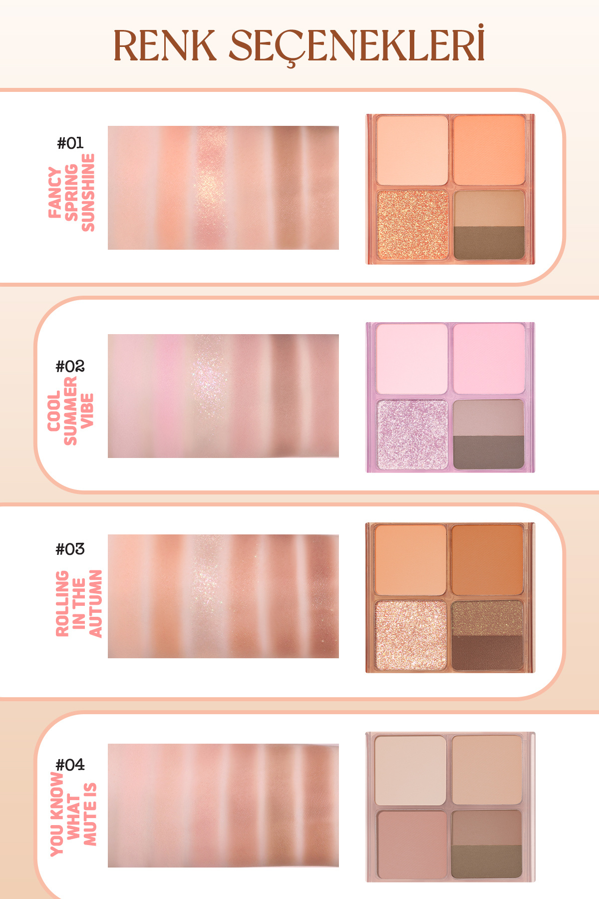 PERIPERA-5-Piece Eyeshadow Palette in Matte, Shimmer Shades Ink Pocket Shadow Palette (08 Strawberry in Mute) 5