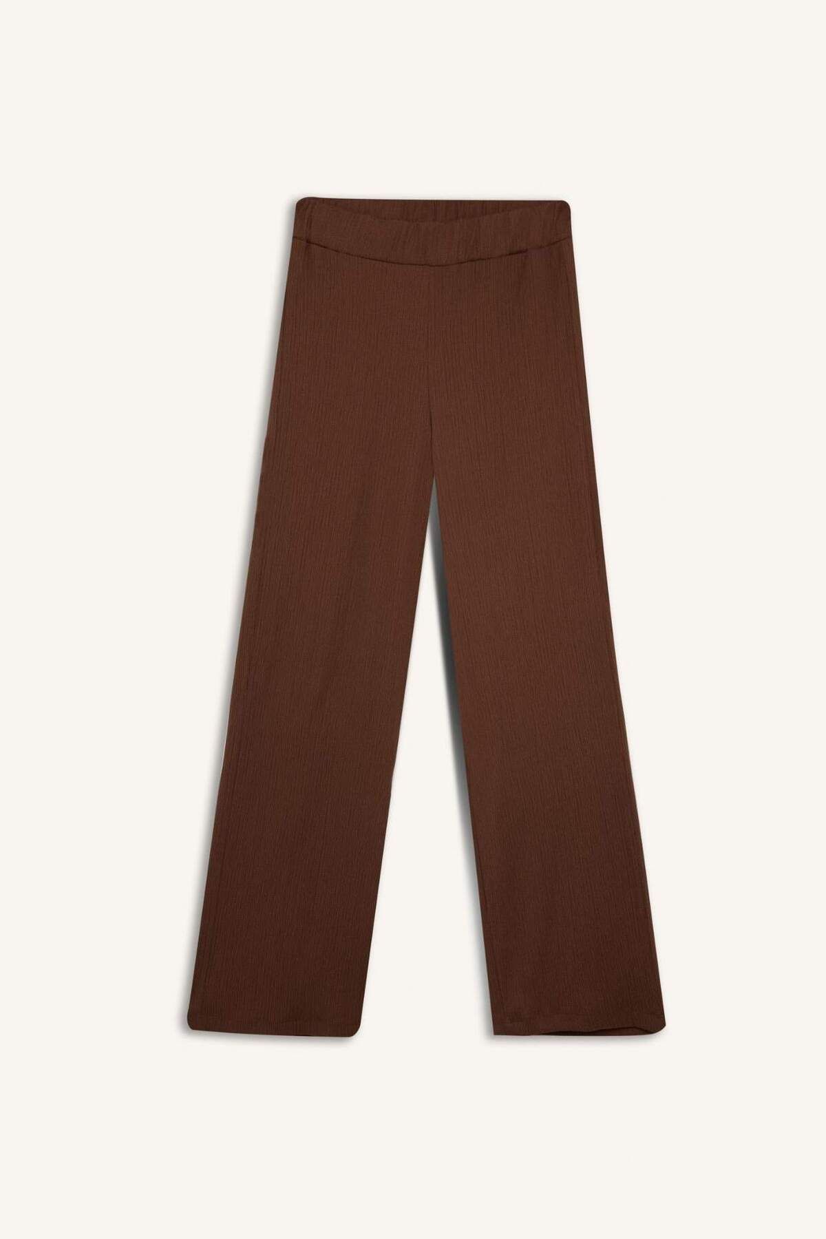 DeFacto-Bürümcük Hose mit weitem Bein, weitem, lockerem Bein, flexibler Taille C0200AX24AU 7
