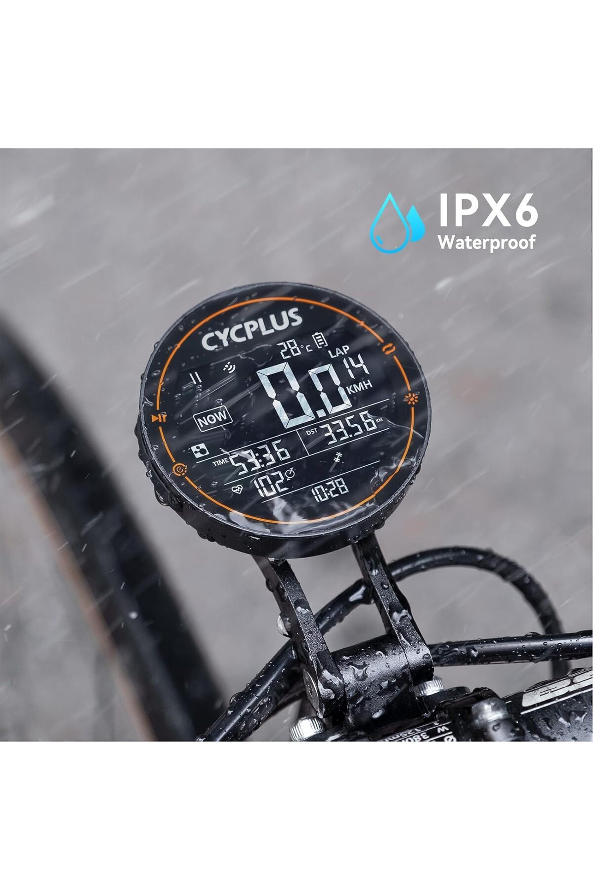CYCPLUS-GPS Bike Computer M2, Wireless Cycling Computer, ANT+ Bluetooth Mini Speedometer Odometer 4