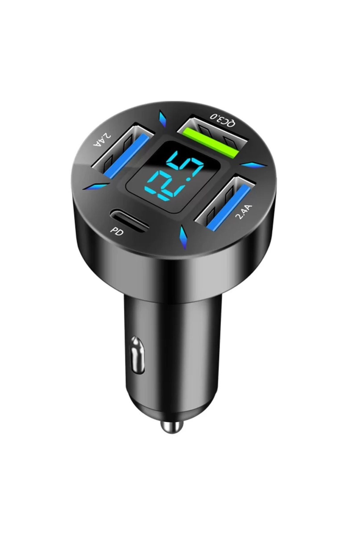 Choice-PD20w Car Charger Quick Charge Cigarette Lighter Adapter 4 Port USB A USB C Fast Charging Phone Char 1