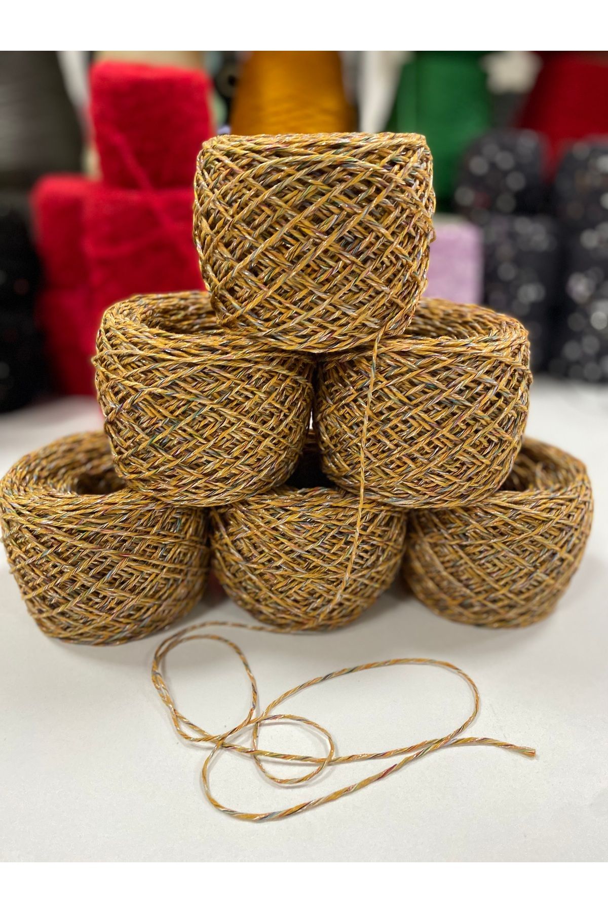göçer-Multi bumbac multicolor tranzițional tot vizual net 600 g 3