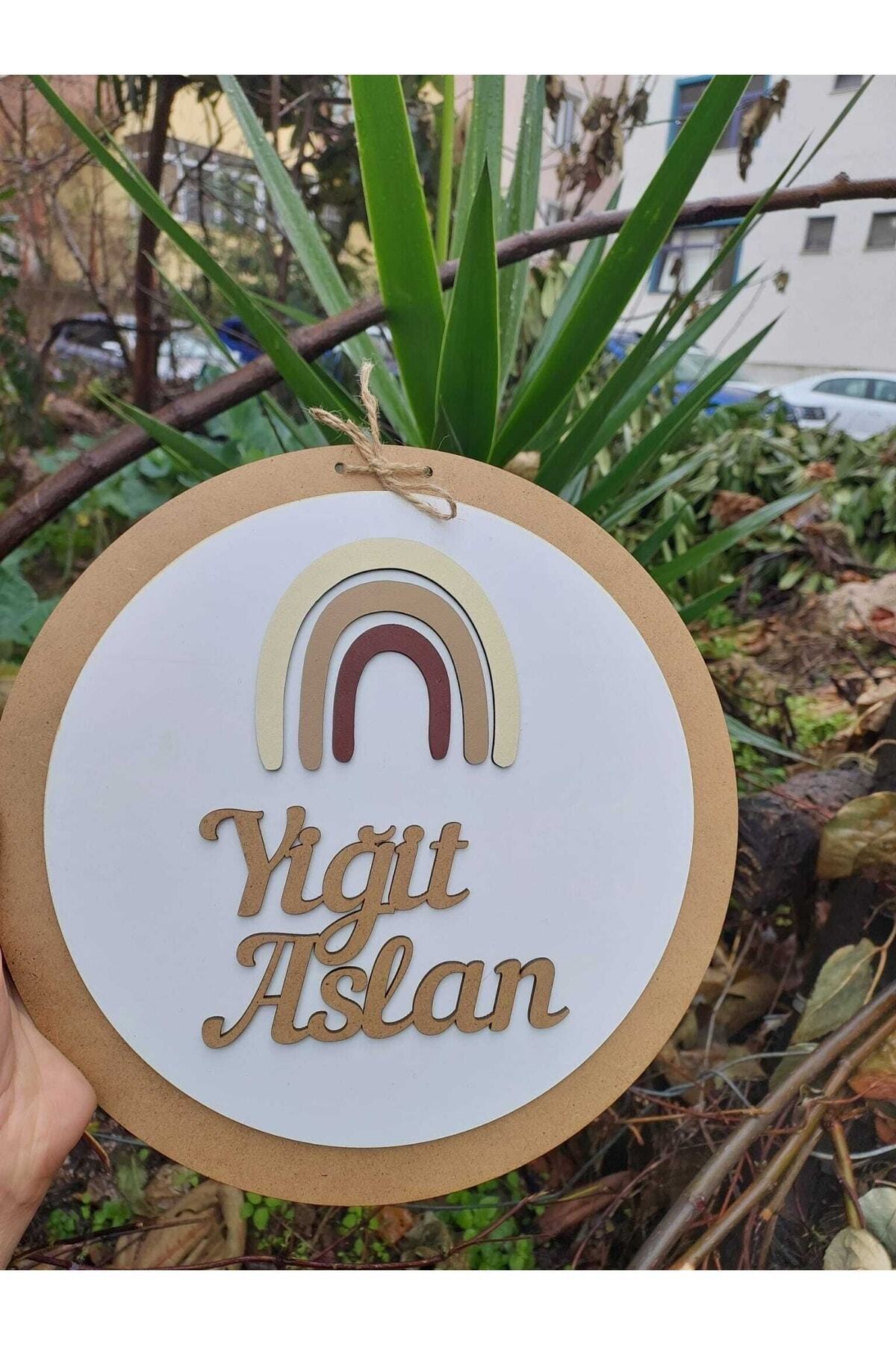 ARSERGROUP Rainbow Bebek Ve Çocuk Odası Kapı Süsü Ahşap Isimlik Bebek Kapı Süsü fotoğrafı 7 (önizleme)