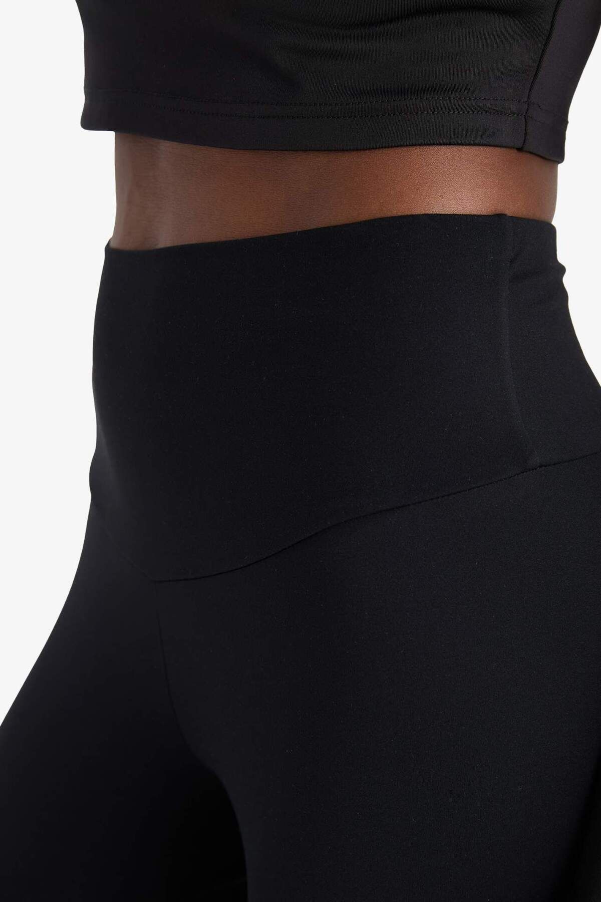 DeFacto-DefactoFit Hochtaillierte Bauchformende Taillenhüftende Elastische Premium Sportleggings C4564AX24AU 6