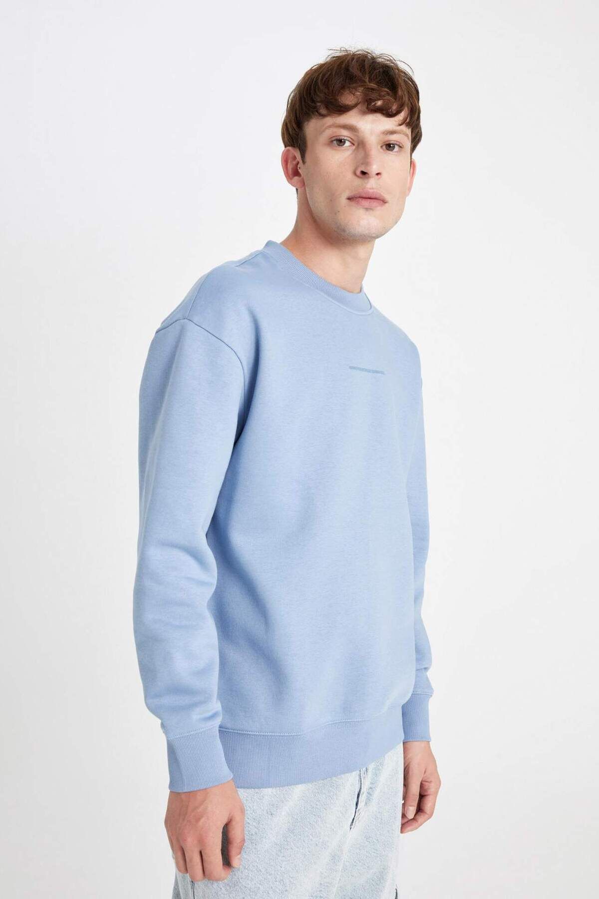 DeFacto-Hanorac imprimat cu gât crew Box Fit X8282az24au 4