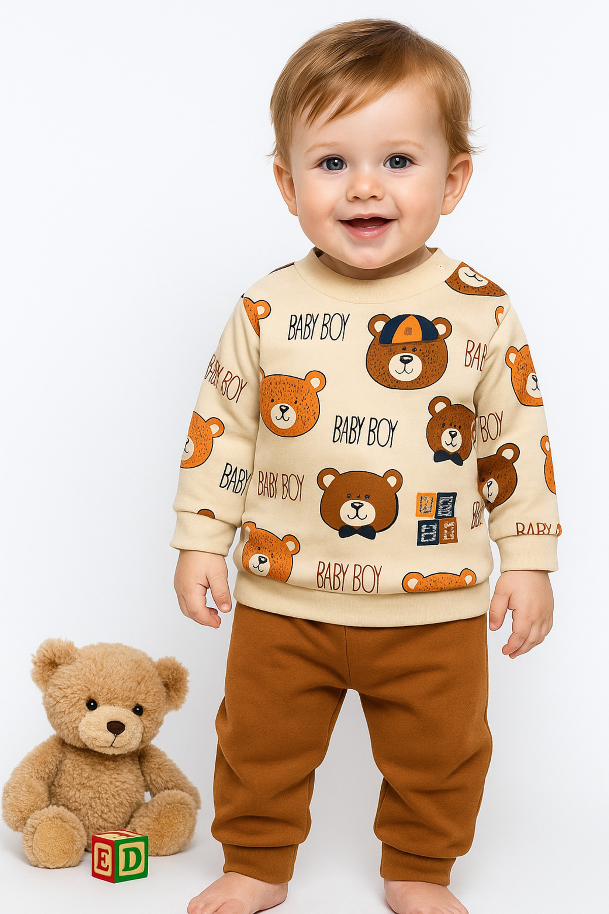 Baby boy セット Bebek Exclusive Erkek Bebek Baby Boy Omuzdan Çıtçıtlı 2 Li Takım