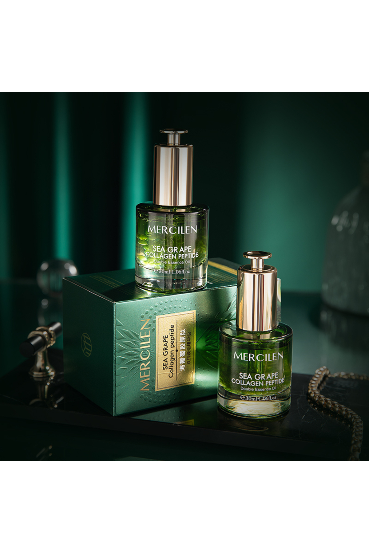 Deniz Üzümü Kolajen Serum - Çift Fazlı Nem & Esneklik Iksiri | 5'li Bitkisel Yağ Formülü — MXL2527 — تصویر 4 از 7