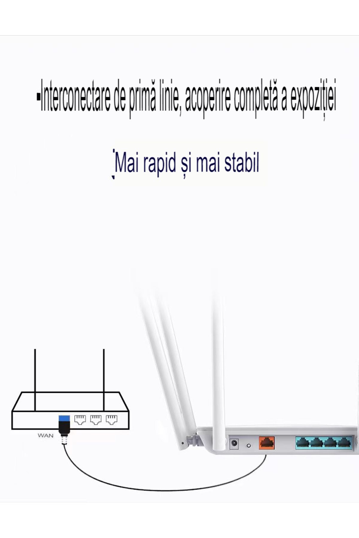 arvada-Router wireless NBKEY MK1200 , 6 antene, 1000Mbps Full Gigabit, Dual Band 2.4G&5G, protocol 802.11n 7