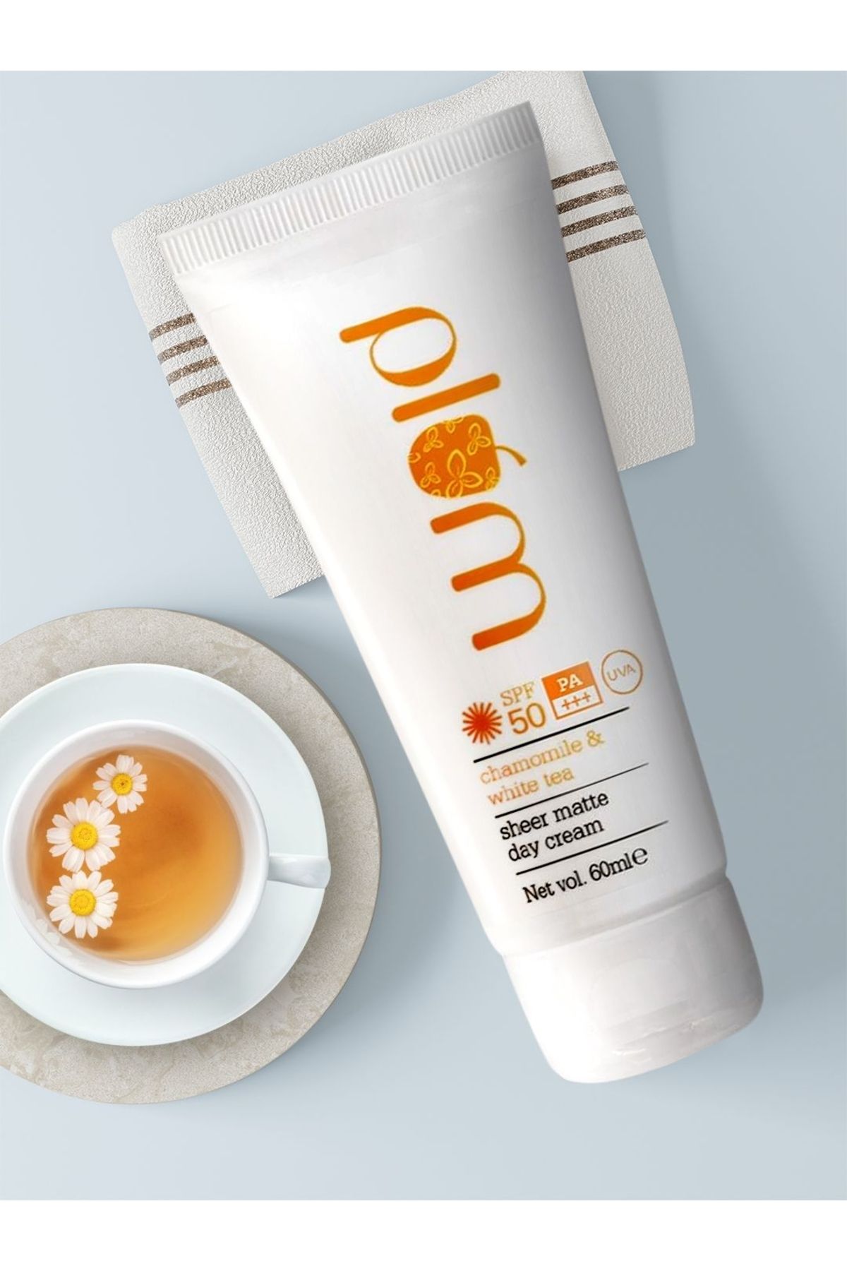 PLUM-Chamomile & White Tea Sheer Matte Day Cream SPF50 - 60ml | UV & Pollution Shield 7