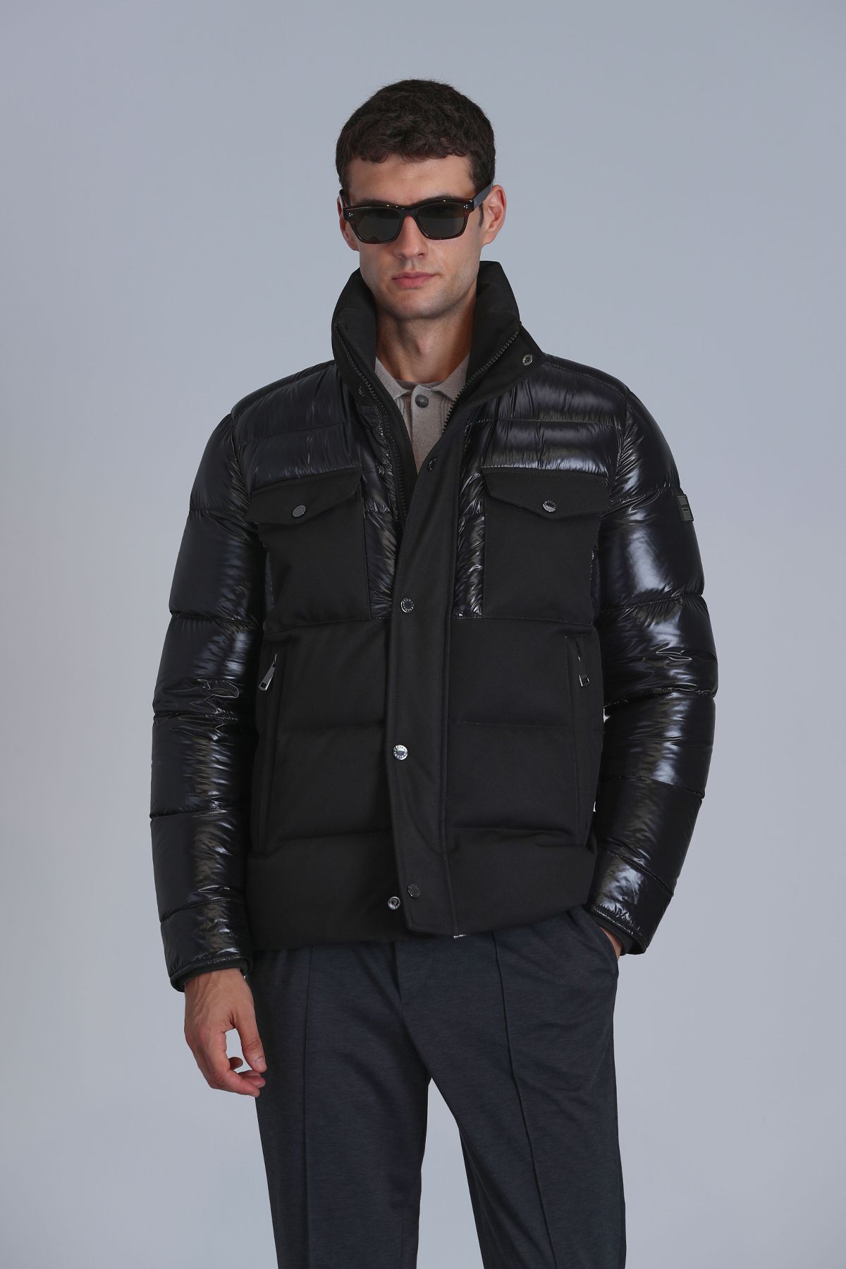 Lufian-Palton bărbătesc Genius Goose Feather Negru 3