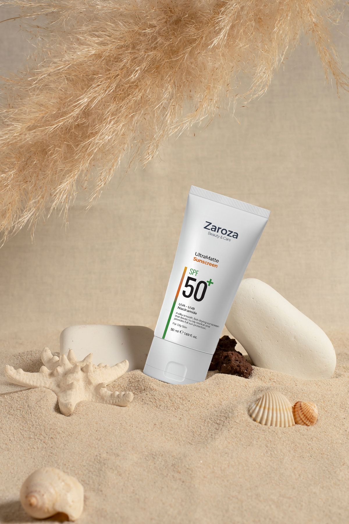 ZAROZA-كريم الشمس المخصص للبشرة الدهنية والمختلطة UVA UVB SPF50+ 50 مل (نياسيناميد) 5
