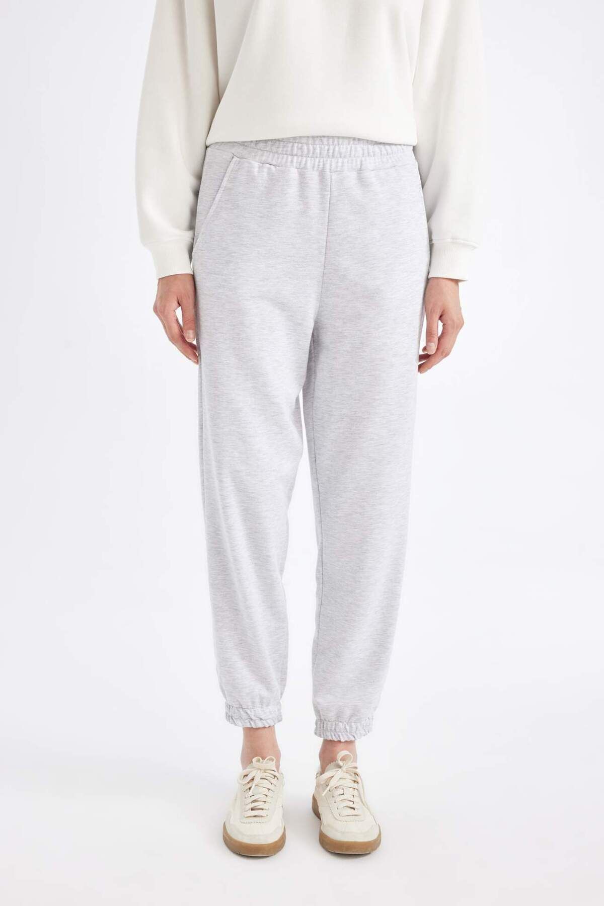 DeFacto-Jogger-Jogginghose Basic Plain Taille mit elastischen Beinen mit Taschen D4234AX24AU 5