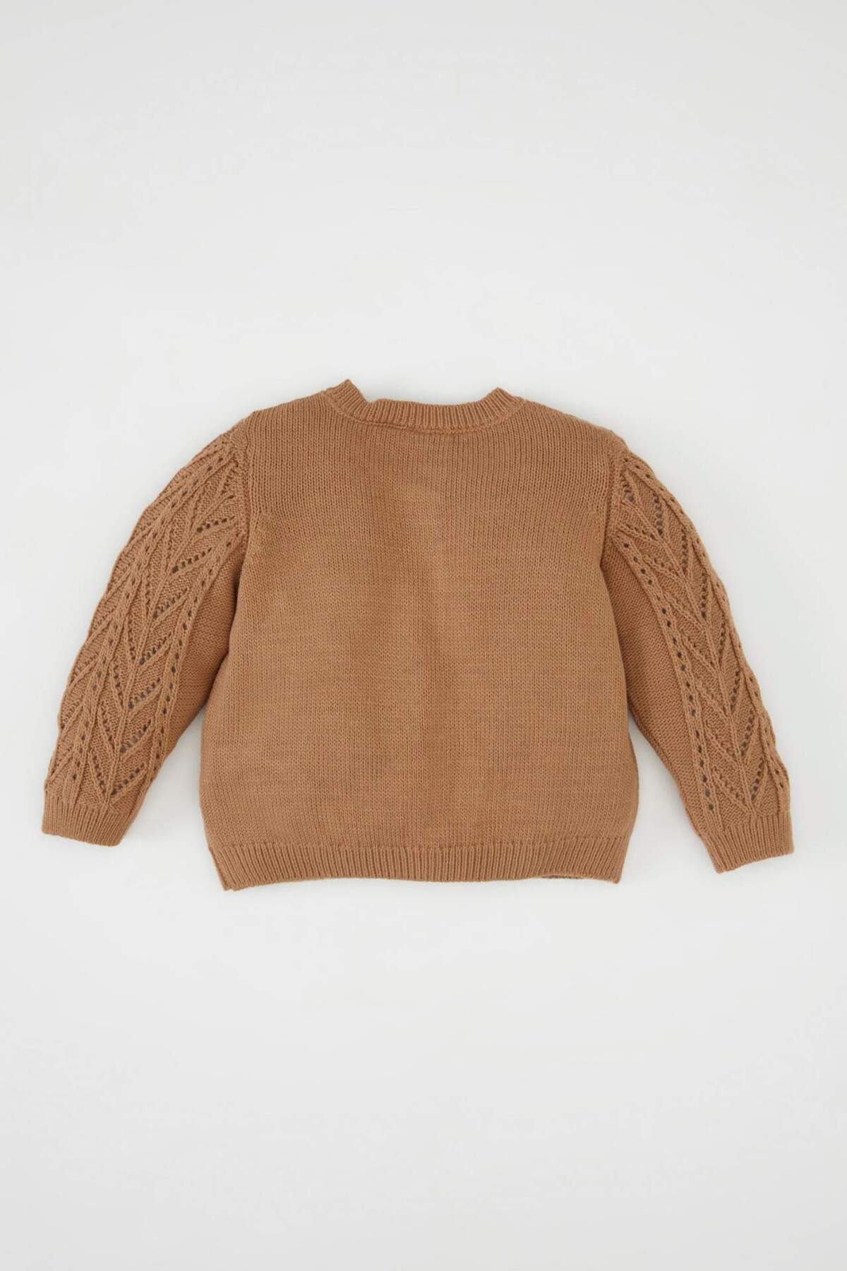 Defacto Kız Bebek Basic Düz Triko Bisiklet Yaka Düğmeli Hırka C7905A524AU fotoğrafı 5 (önizleme)