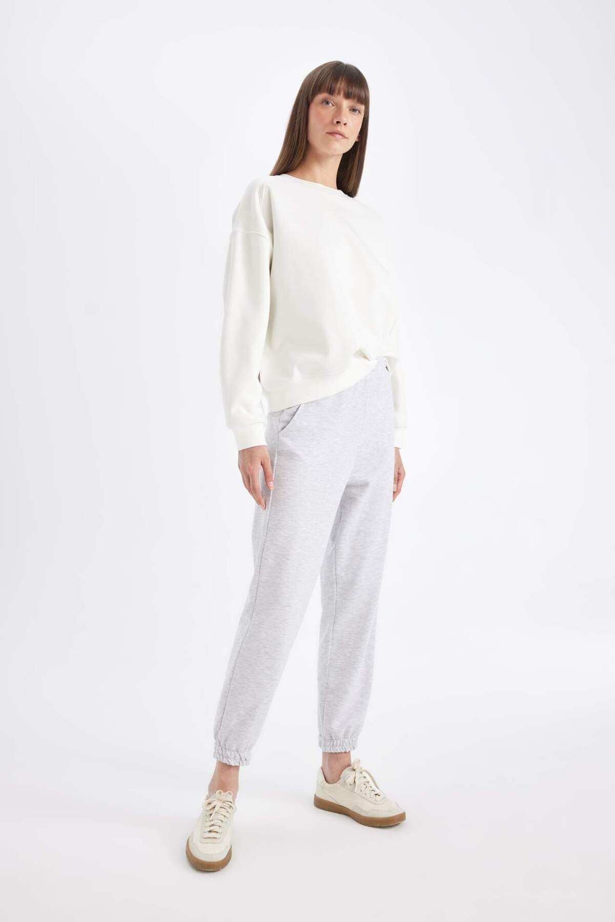 DeFacto-Jogger-Jogginghose Basic Plain Taille mit elastischen Beinen mit Taschen D4234AX24AU 4