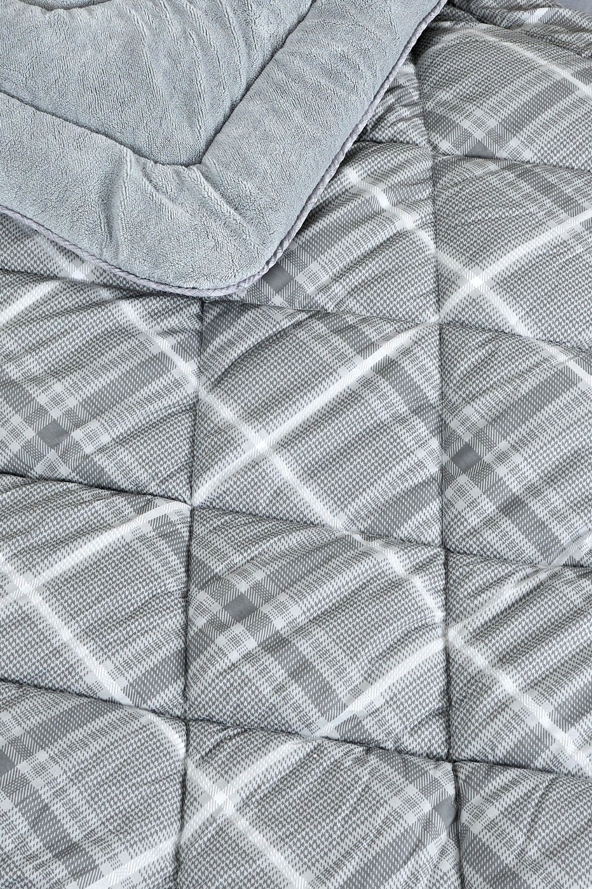 Sudemhome-Single Welsoft Sleeping Set Double Sided Wellsoft Fluffy Fleece Quilt and 100X200 Elastic Sheet 3