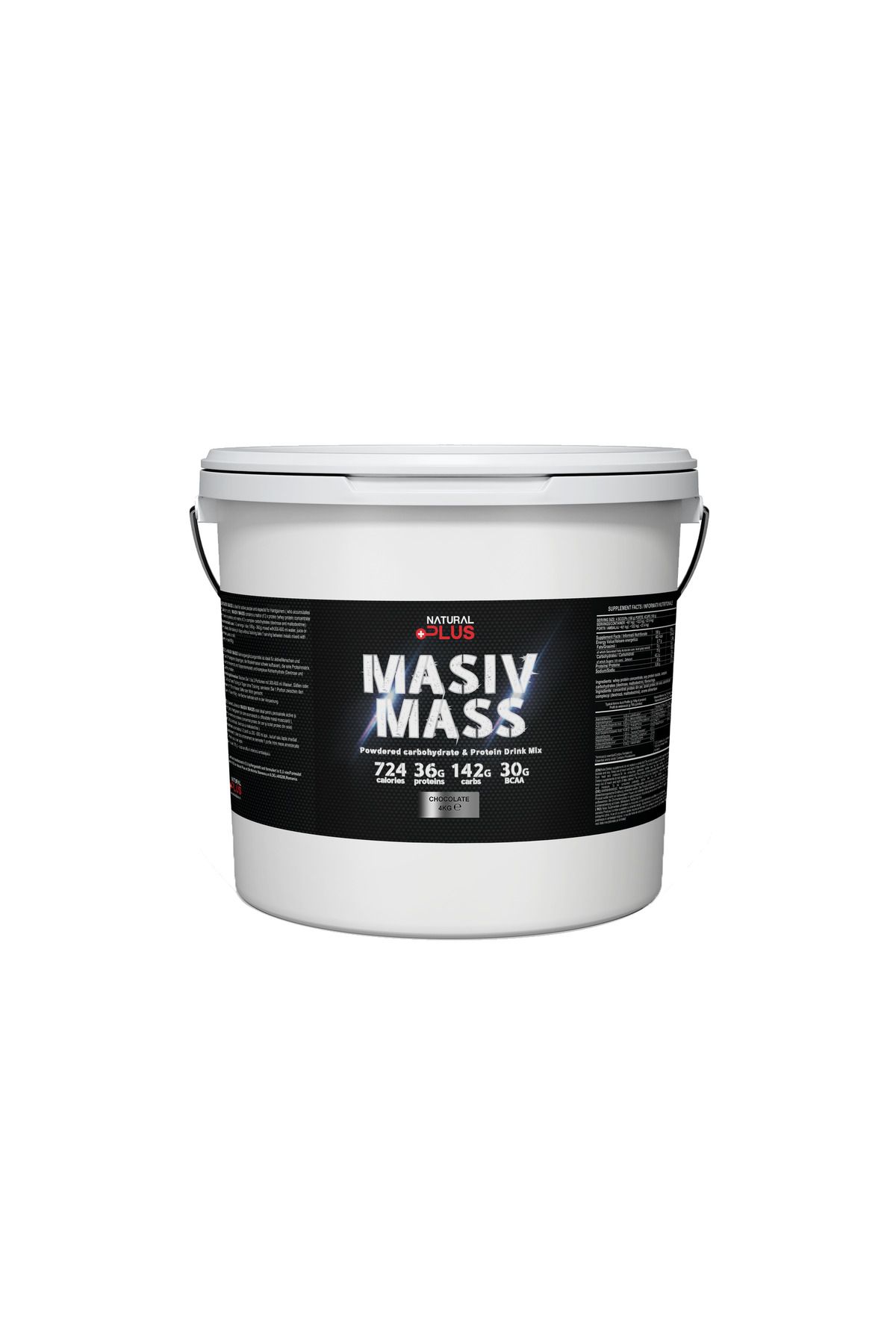 Natural Plus Masiv Mass 4kg, Aroma Snickers-mass Gainer - One Size