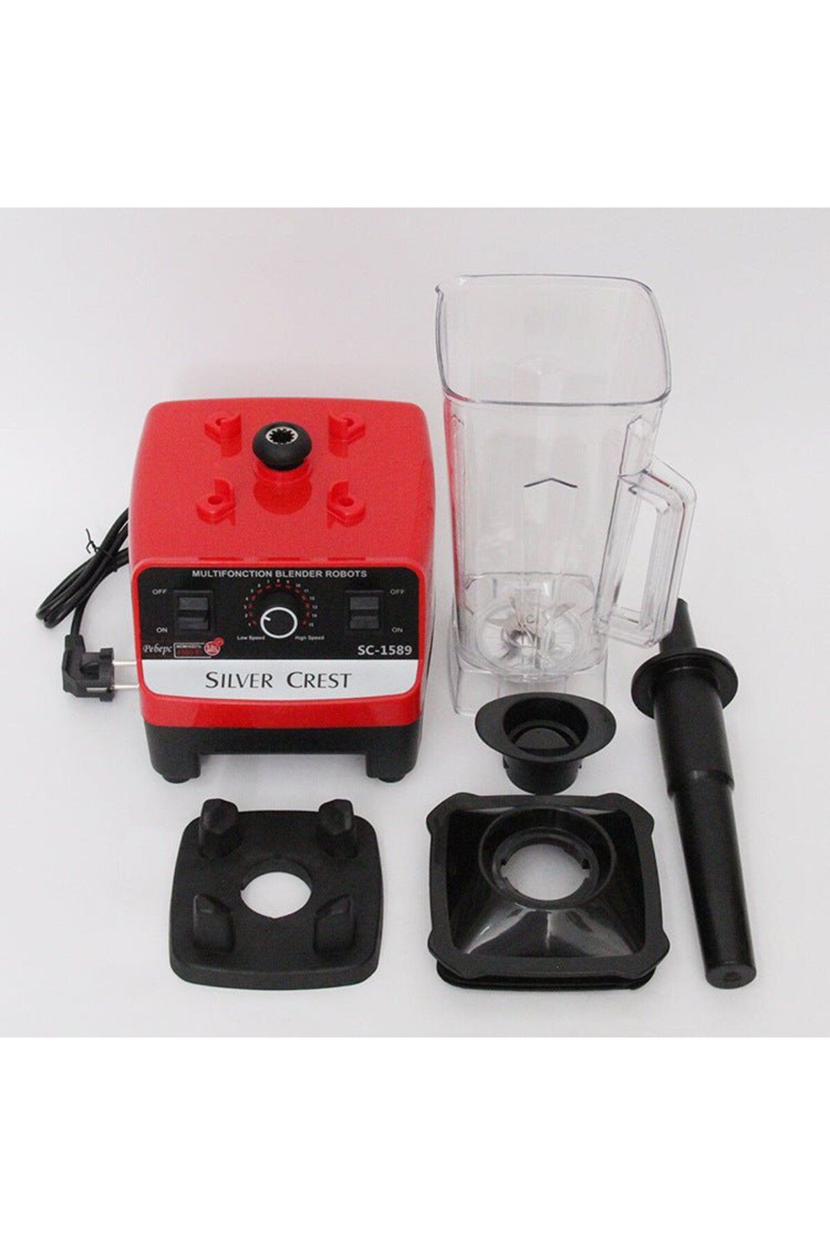 Silver Crest-2.5L 4500W BPA Free Heavy Duty Blender Mixer Electric High Speed Juicer Food Processor Ice Smoothies 6