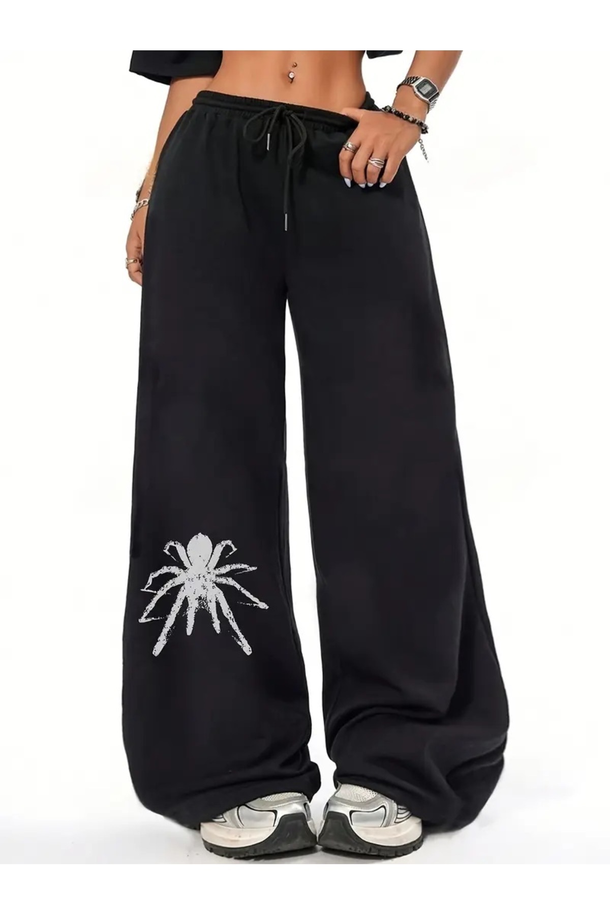 Touz Moda-Y2k Spider з принтом Oversize Baggy Шорти 1