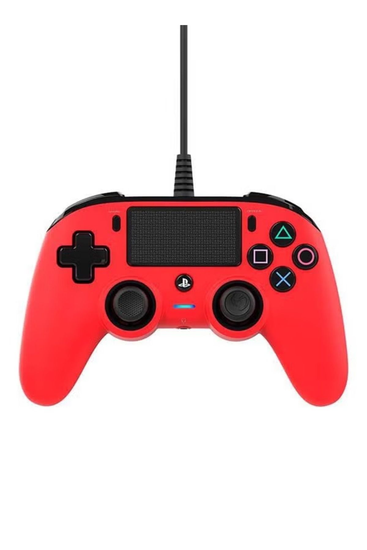 Nacon-Wired Compact Controller For PlayStation 4 Red 1