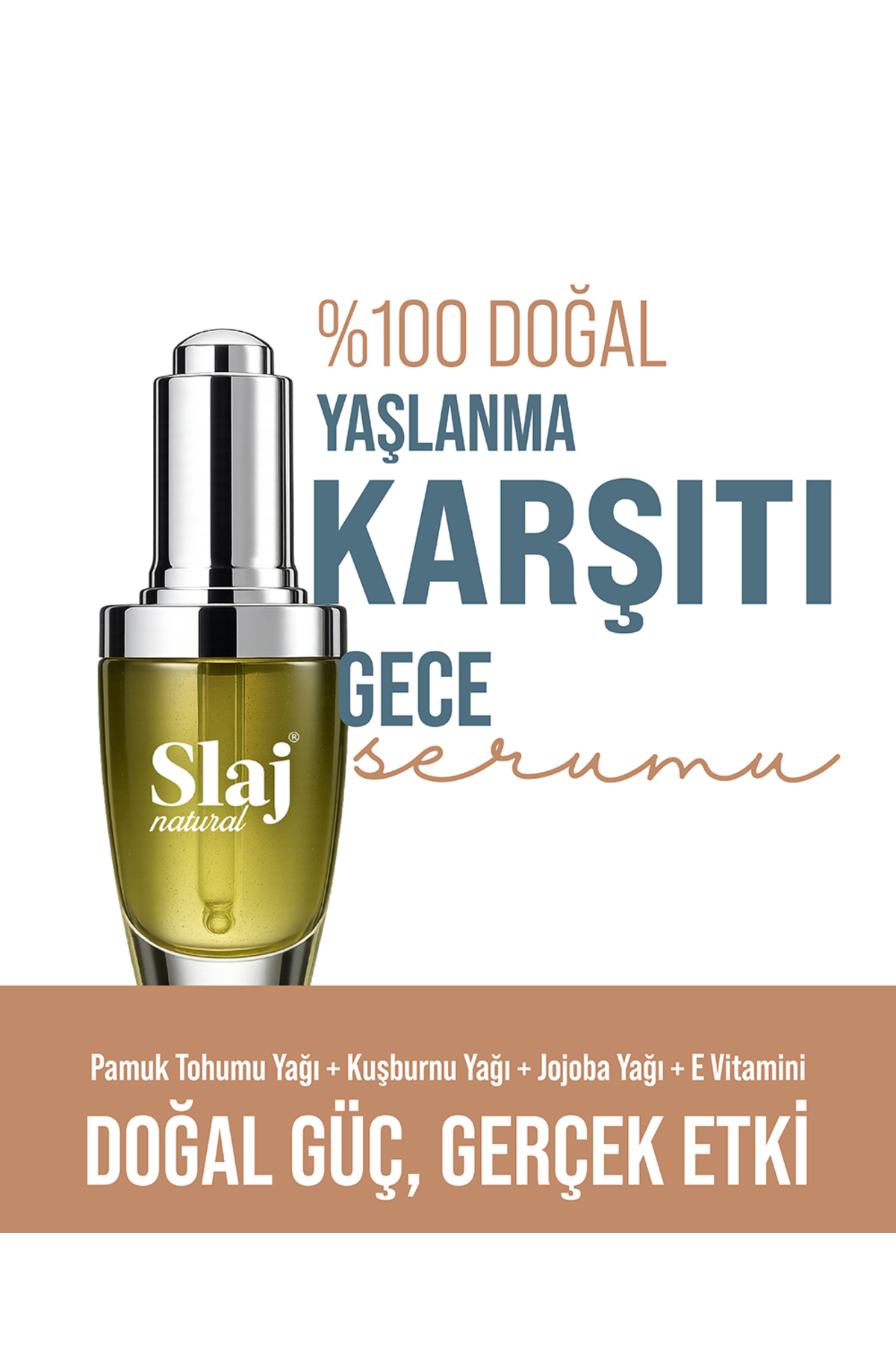 Yaşlanma Karşıtı Gece Serumu %100 Doğal - Anti-Aging Kırışıklık Ve İnce Çizgi Karşıtı Cilt Yenileyici Serum — sljnatural5