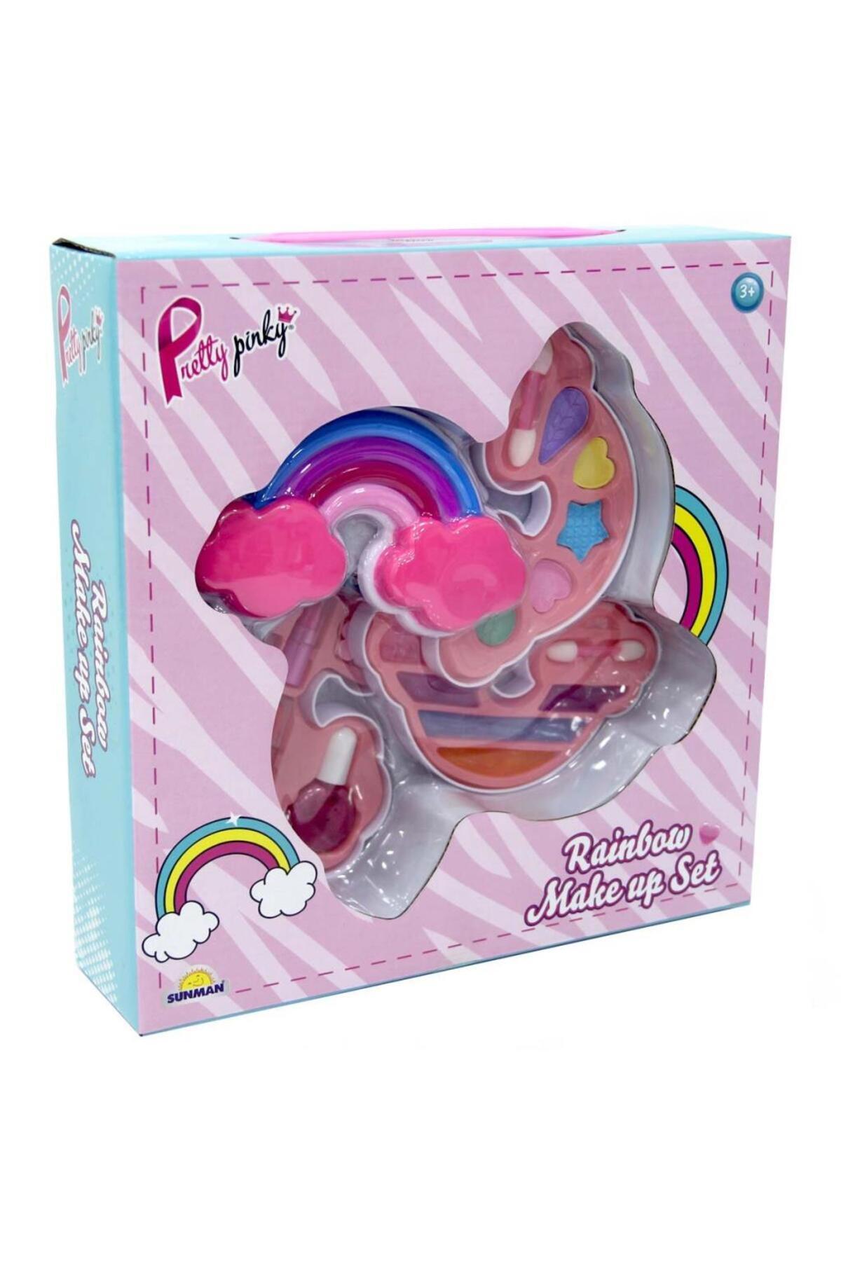 نسِی‌ورلد ست زیبایی دخترانه صورتی و رنگین‌کمانی