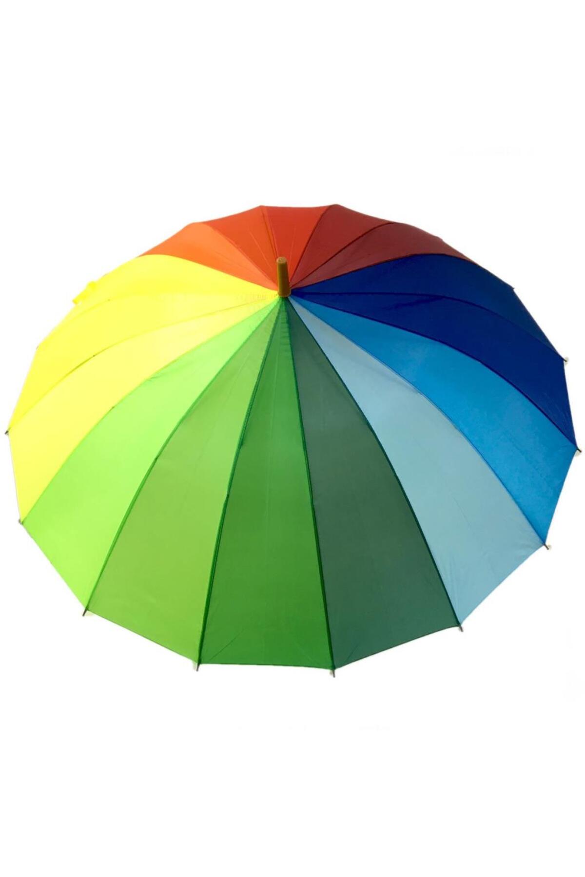 چتر بارانی خودکار نسی‌ورلد ۱۶ سیم رنگین‌کمانی