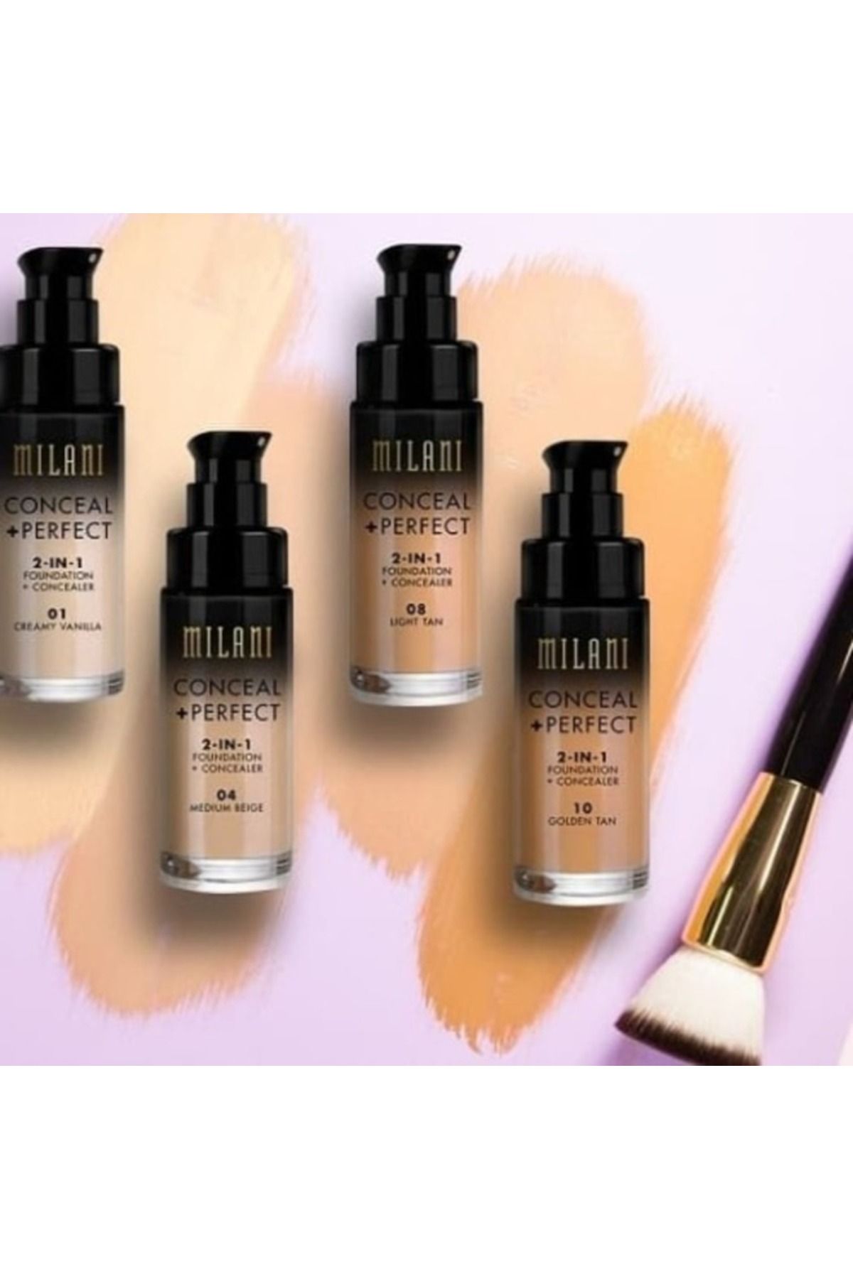 MILANI-Conceal + Perfect 2‑in‑1 Foundation + Concealer 13 Espresso – Full Coverage, Long‑Wear, 30 ml 6
