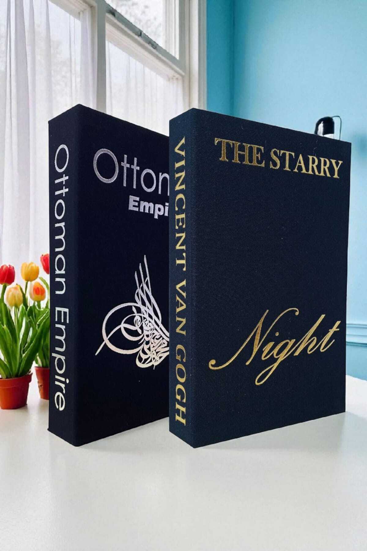 2-Piece Fabric Covered Book-Looking Decorative Box | Gift & Jewelry Box