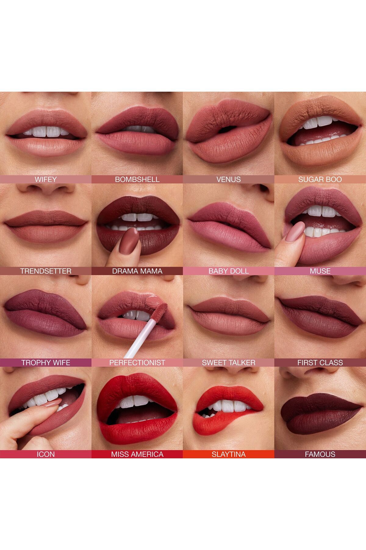 Huda Beauty-Matte Finish Liquid Lipstick That Softens Lips and Highly Intense Color Pigmentation- Bombshell 4