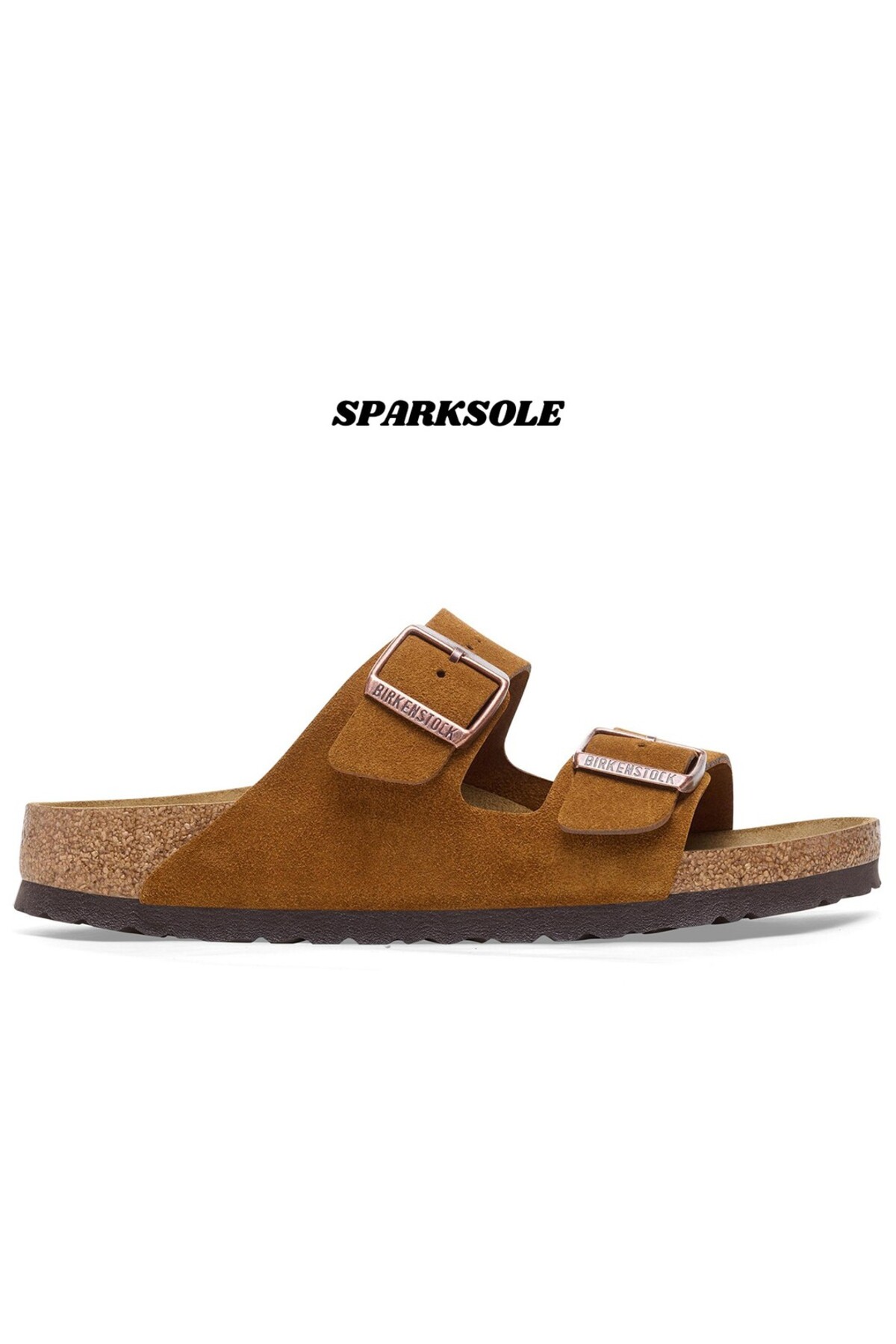 دمپایی زنانه قهوه‌ای کلاسیک یونیسکس ۱۰۲۷۱۶۲ - SPARKSOLE بیرکن استاک دمپایی Birkenstock