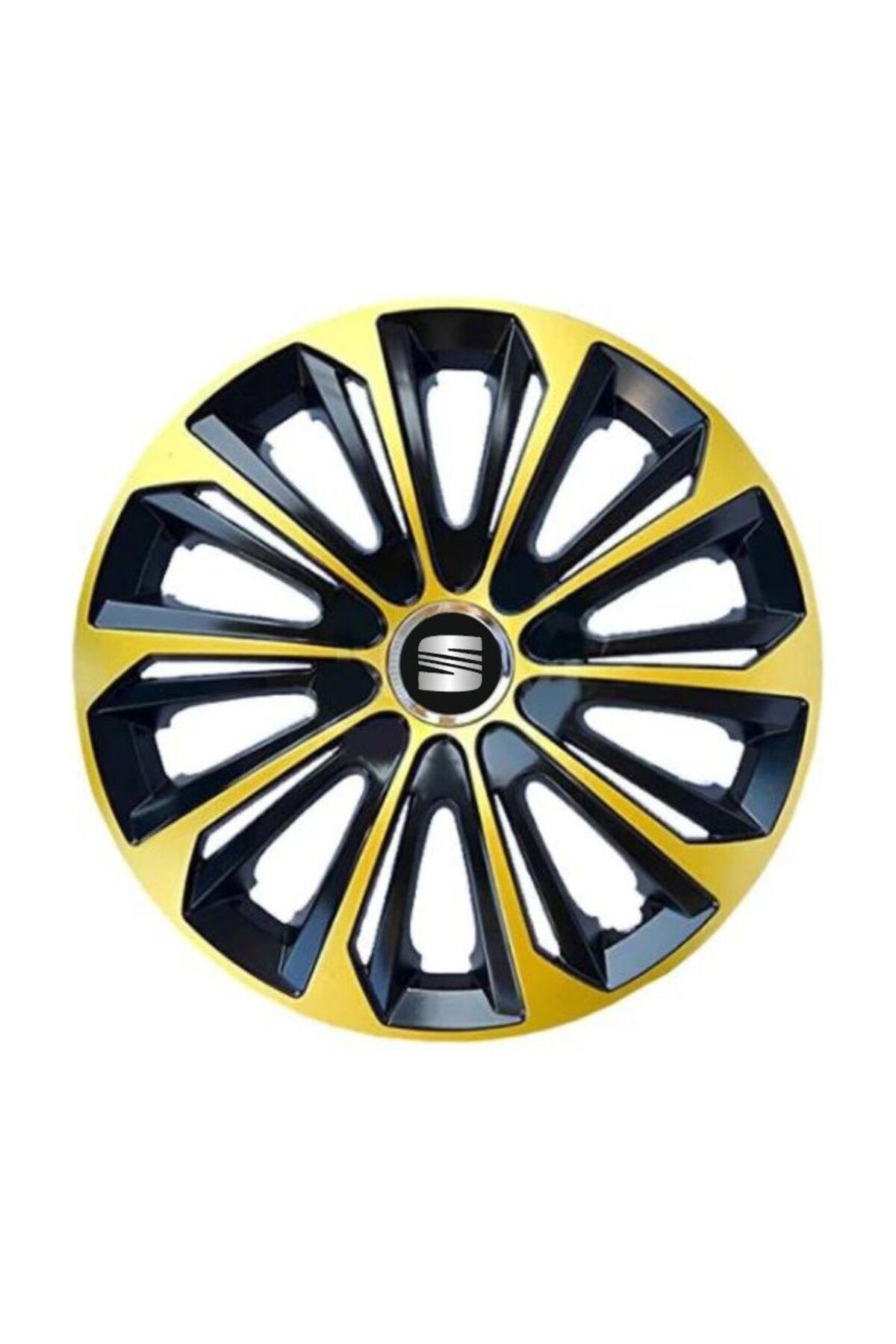 Autohelix MSA Set De 4 Capace De Jantă R16 Aurii Extra Rezistente Pentru Gama Seat - One Size