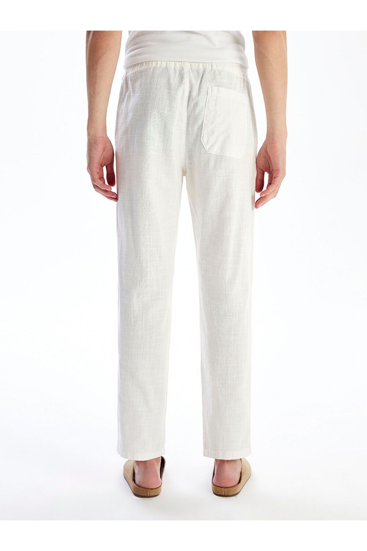 LC Waikiki-Ανδρικό παντελόνι Comfortable Fit Linen Look 4
