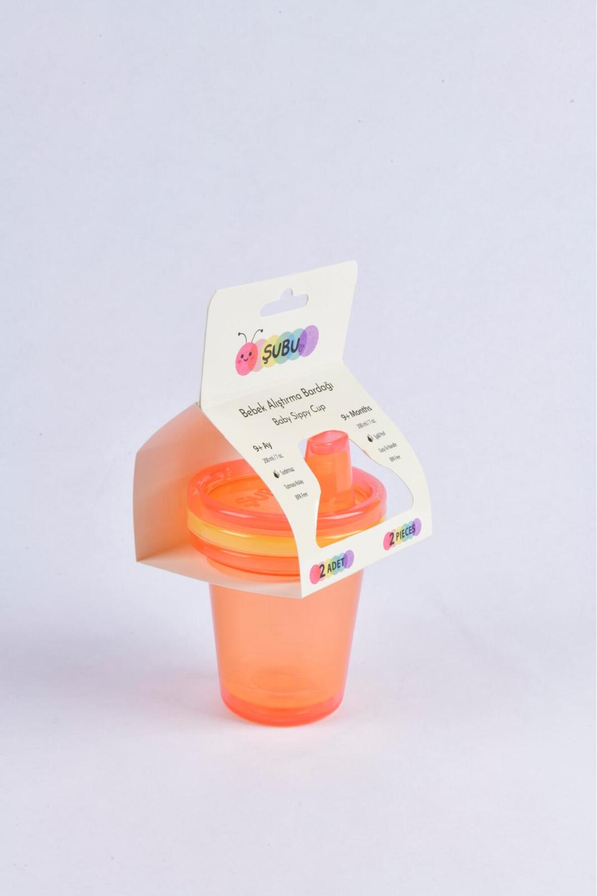 ŞUBU BABY 2'li̇ Bebek Suluk Aliştirma Bardaği 200ml(2 Adet) fotoğrafı 2 (önizleme)