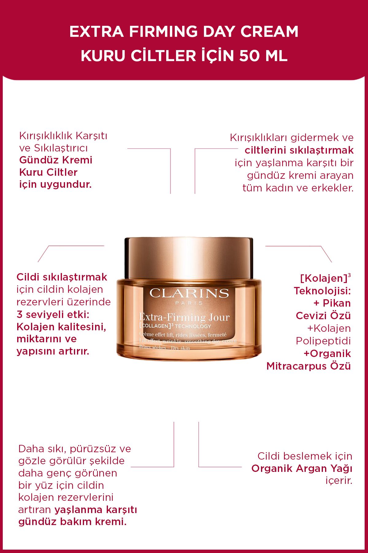 Clarins-كريم مرطب يخفف من ظهور التجاعيد والخطوط الدقيقة على البشرة 50 مل 1