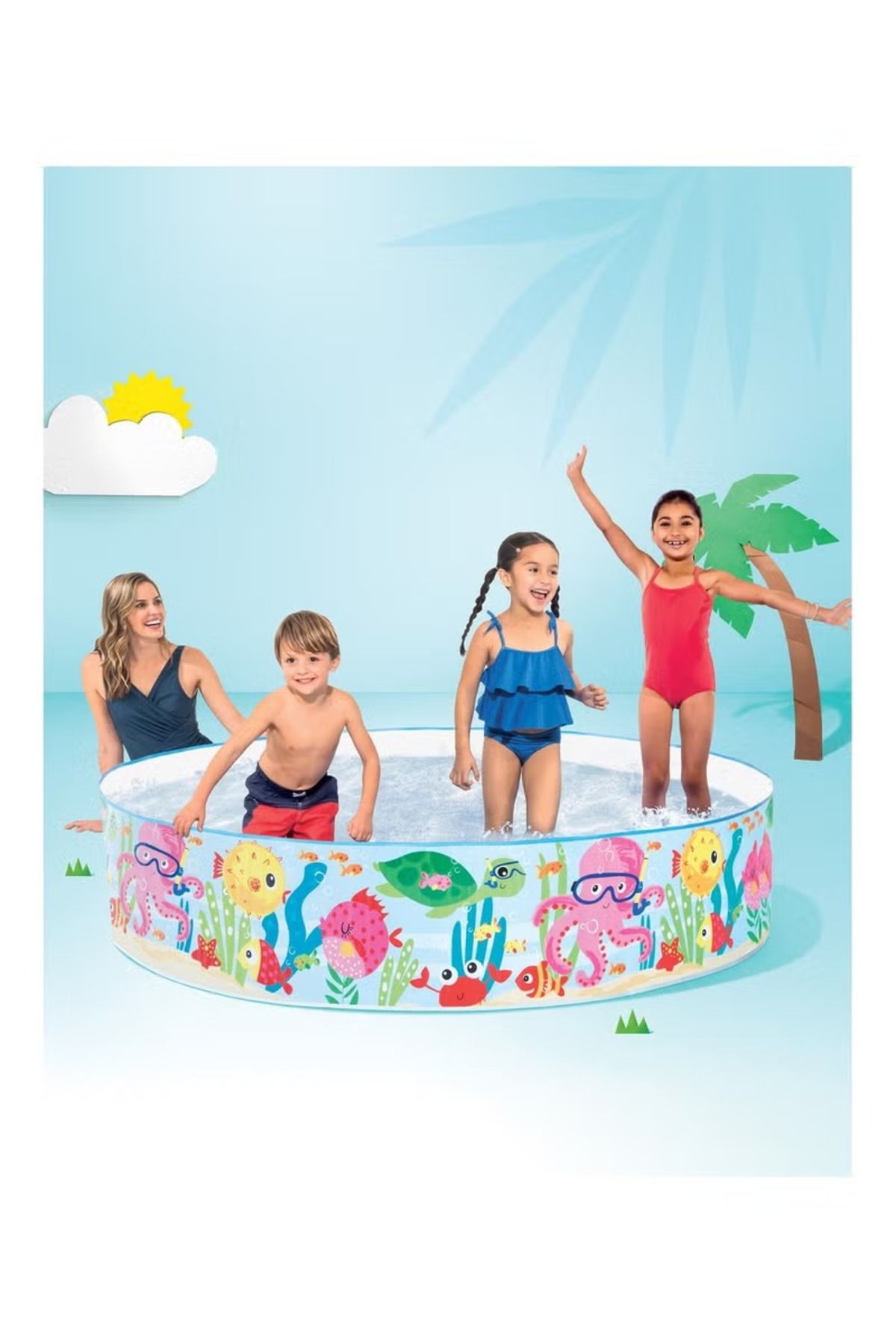 Intex-Snapset Ocean Play Pool – 183x38cm, Easy Set-Up Pool for Kids 2