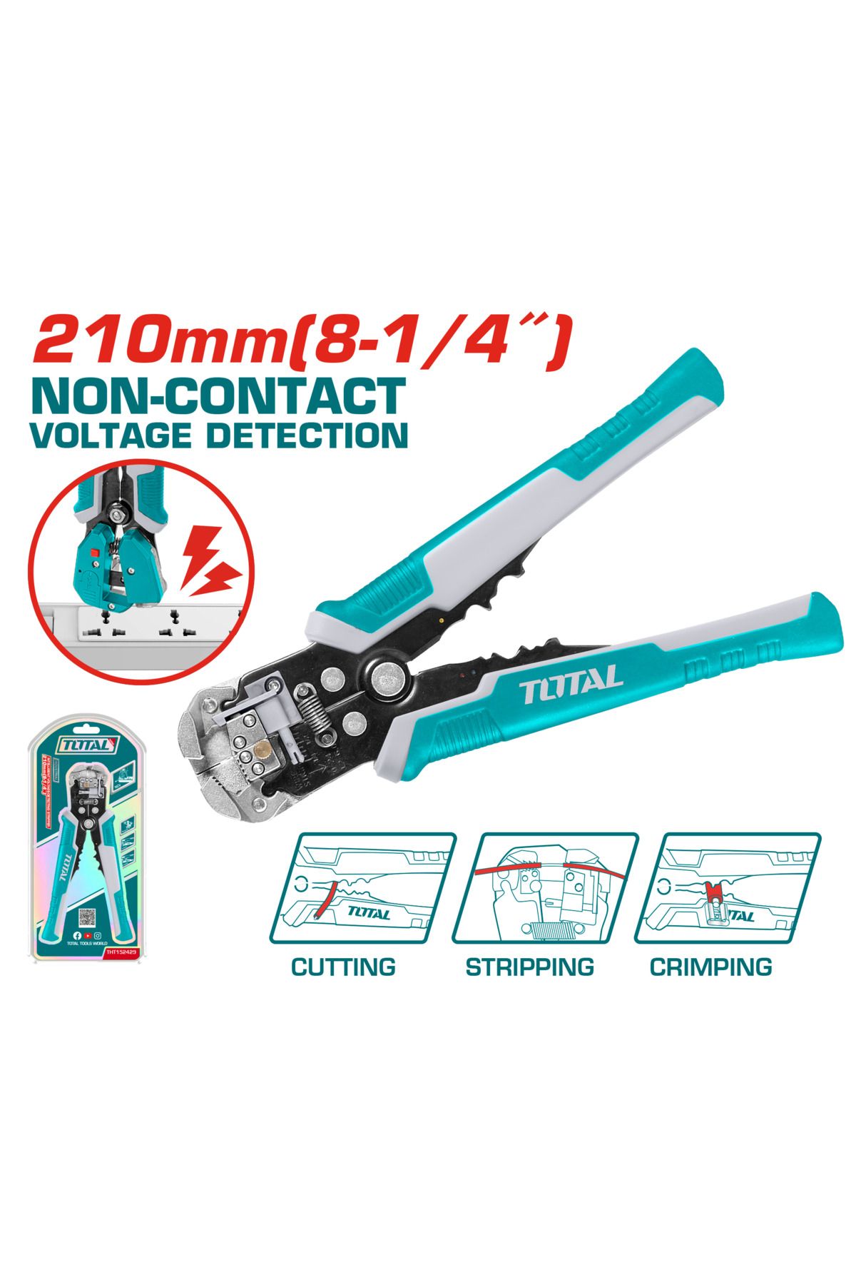 TOTAL-Detecție automată a tensiunii THT152429 de înaltă calitate cu detector de tensiune -NMS HIRDAVAT- 1