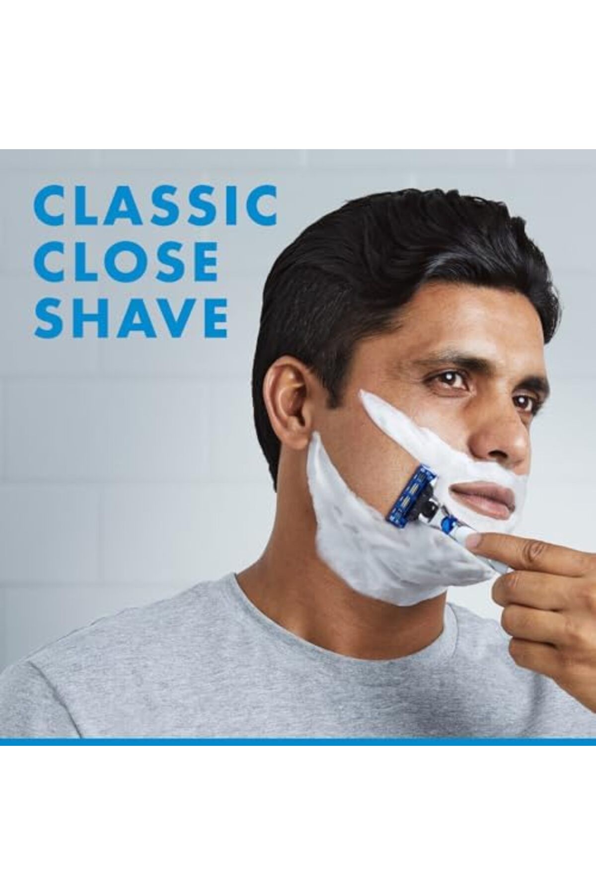 Gillette-Mach3 Turbo Men's Refillable Razor: 2 Blade Refills 3