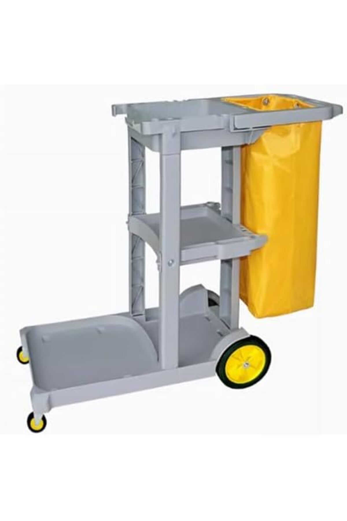 AKC GROUP-AKC Multipurpose Cleaning Cart with Cover – Durable 3-Tier Utility Service Trolley with Bag – He 4