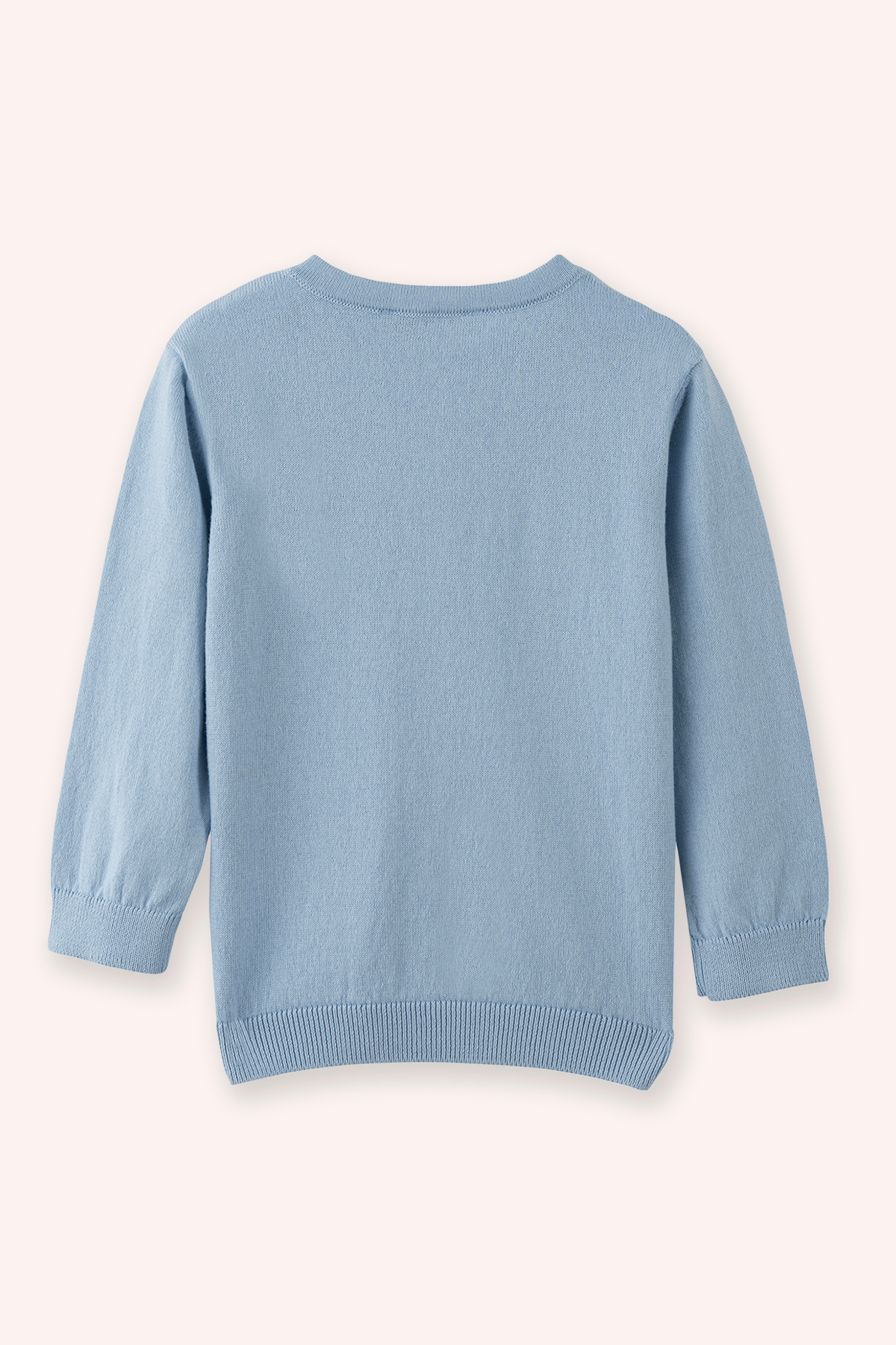 Panço Yenidoğan Kiraz Detaylı Düğmeli Triko Mavi Hırka fotoğrafı 3 (önizleme)