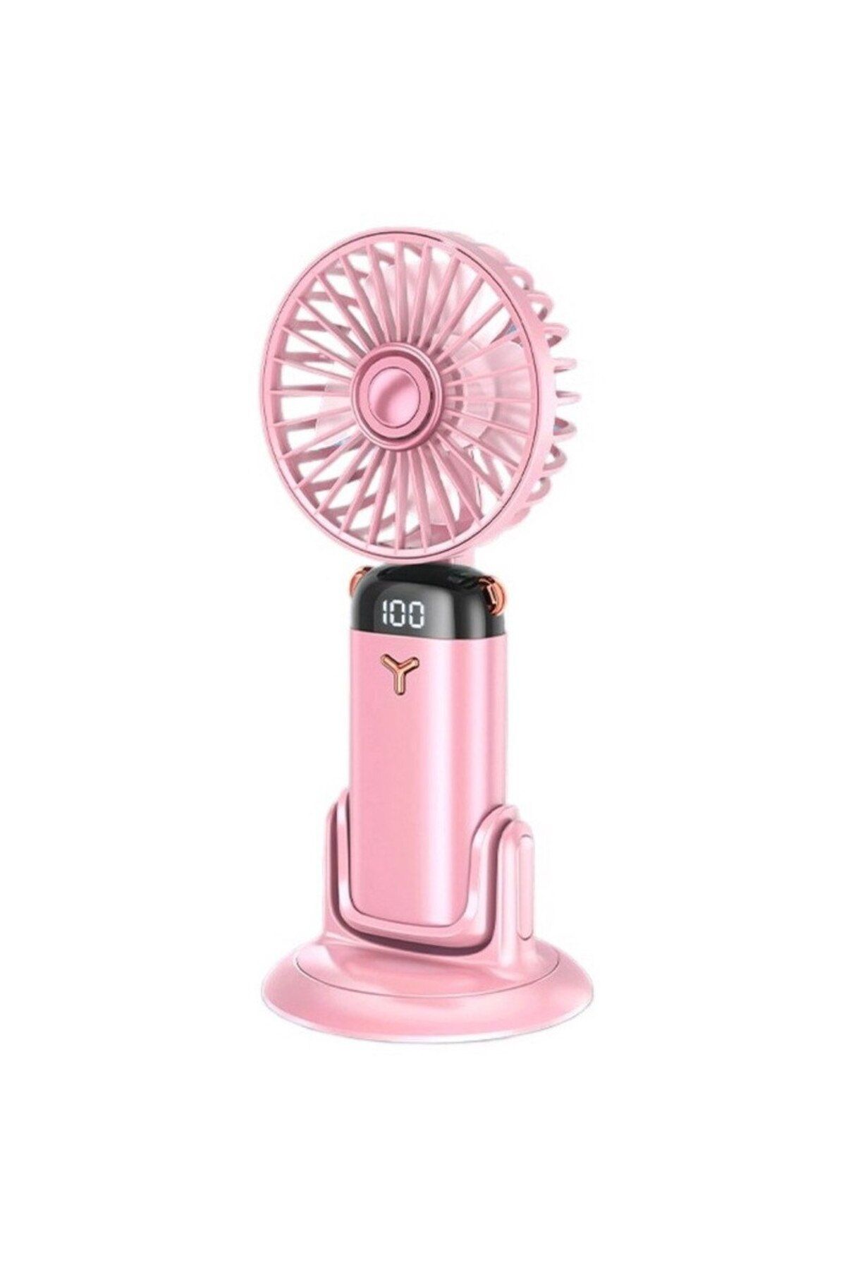 YunDaMei-Ventilator de birou portabil, ventilator pliabil 4-în-1, încărcare rapidă USB, reglare în cinci viteze, silențios 25dB, 4