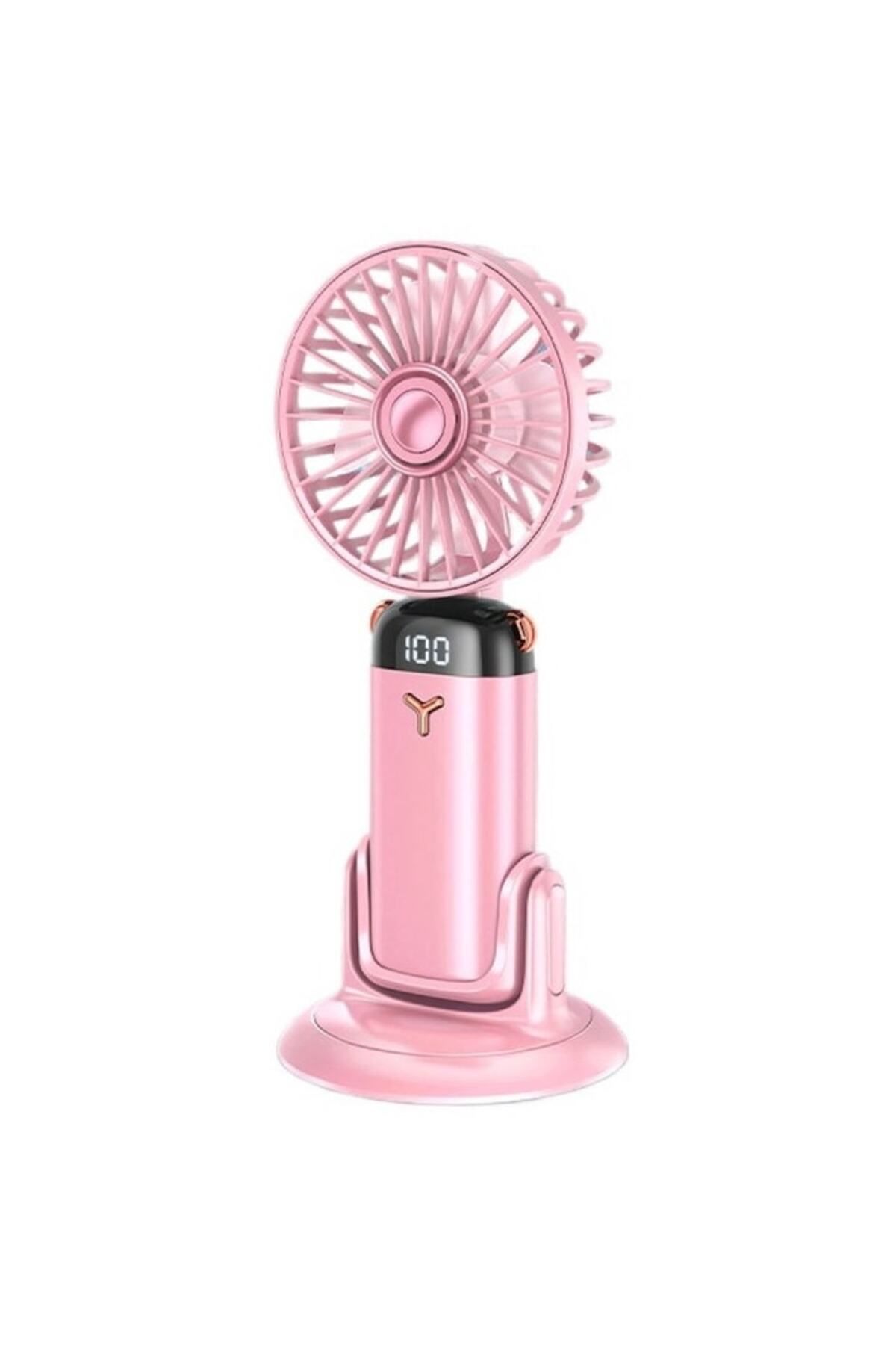 YunDaMei-Ventilator de birou portabil, ventilator pliabil 4-în-1, încărcare rapidă USB, reglare în cinci viteze, silențios 25dB, 2