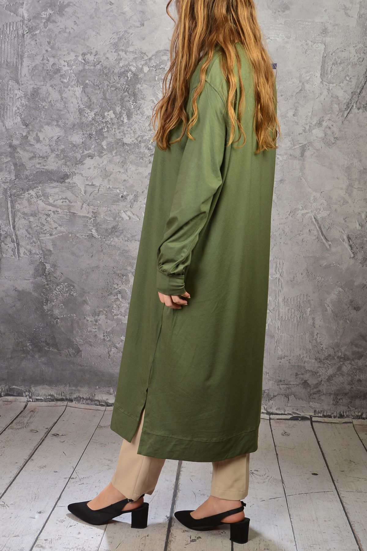 İDOL-Comfortable Comfortable Oversize Viscos Long Tunic 3
