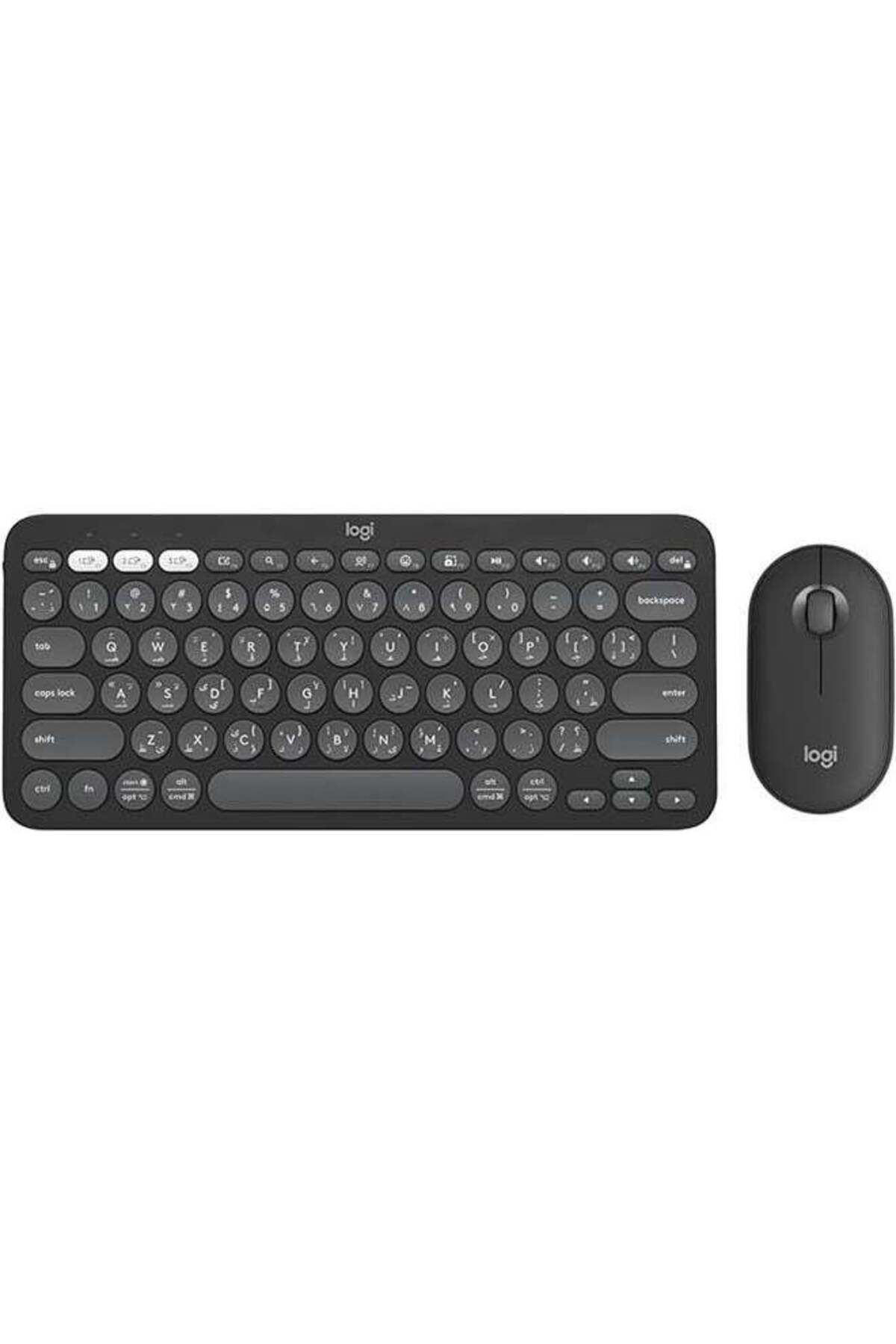 logitech-مجموعة Pebble 2، لوحة مفاتيح وماوس لاسلكيان 1