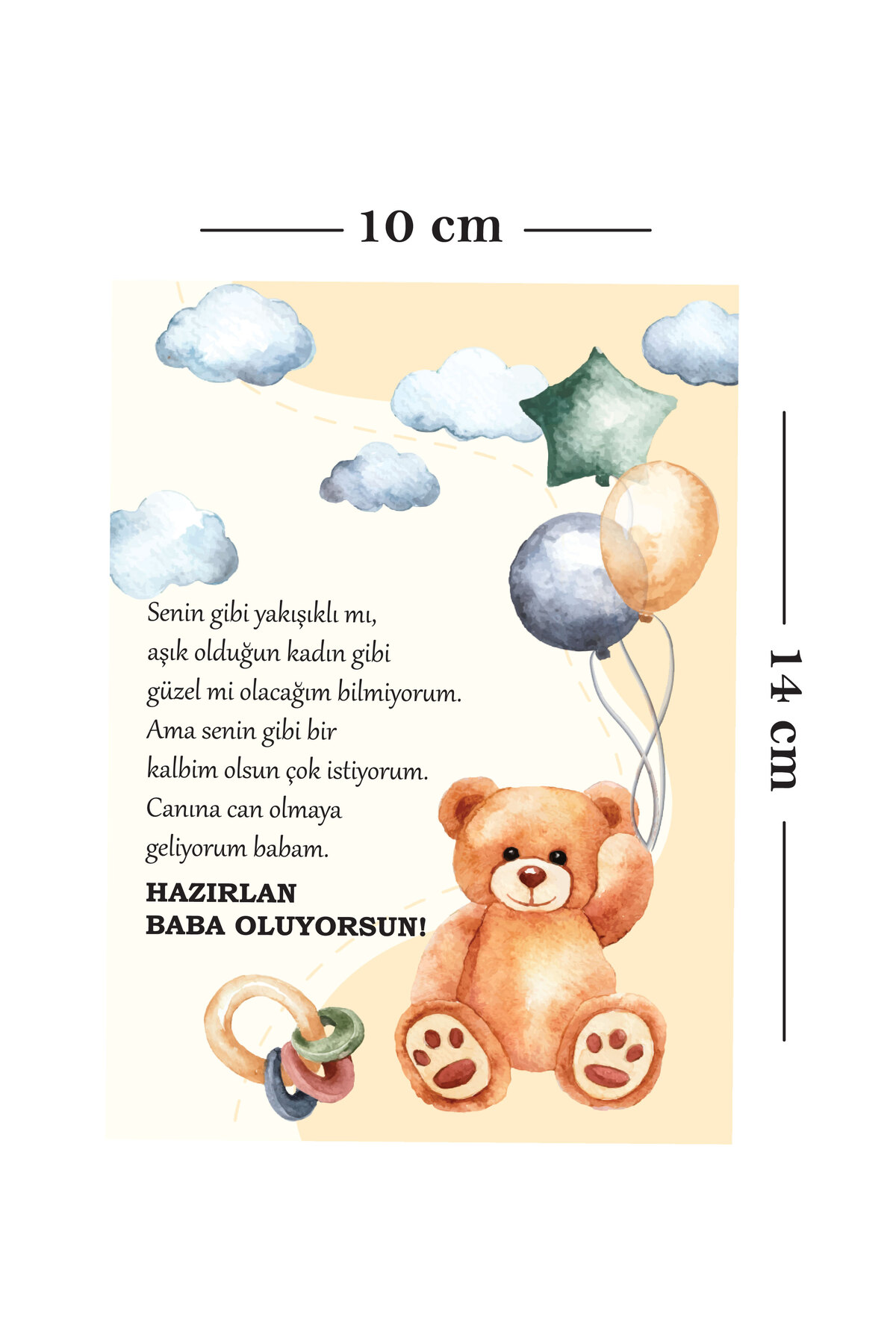 Genel Markalar Baba Oluyorsun Sürpriz Kartı | Hamilelik Hatıra Anı Kartı - Bebek Haberi Kartı | Bebek Hediyelik fotoğrafı 2 (önizleme)