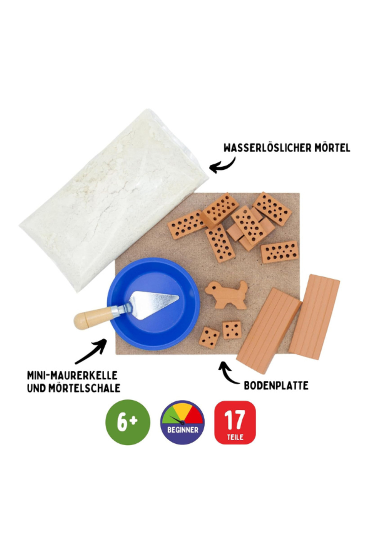 کیت ساخت‌وساز ۱۰۰۲ استون – سگ‌خانه، از ۶ سال به بالا، مجموعه ساخت‌وساز برای دیوارکشی