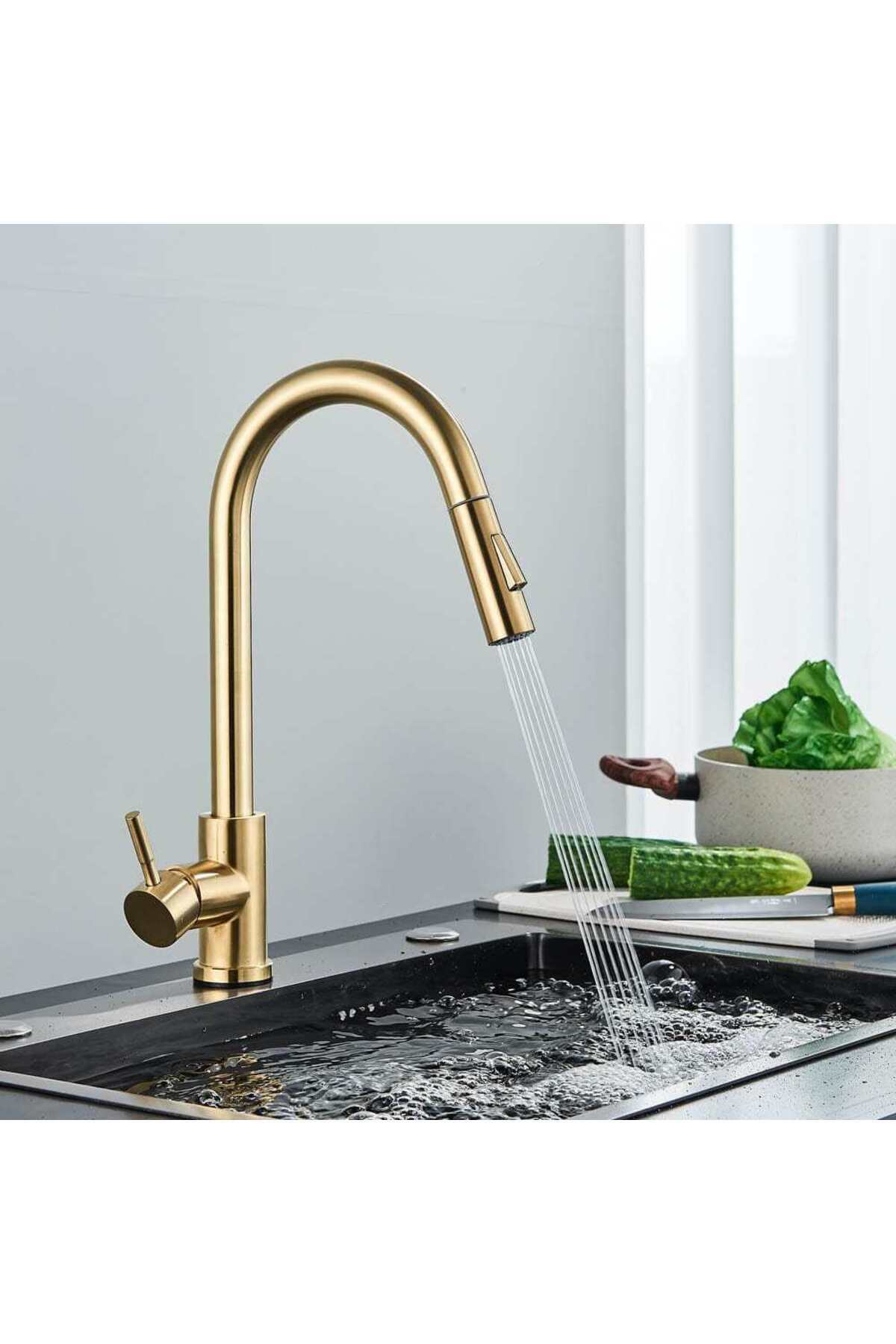 CasaVie-Professional mixer, with touch sensor and extractable shower, code 1215 4