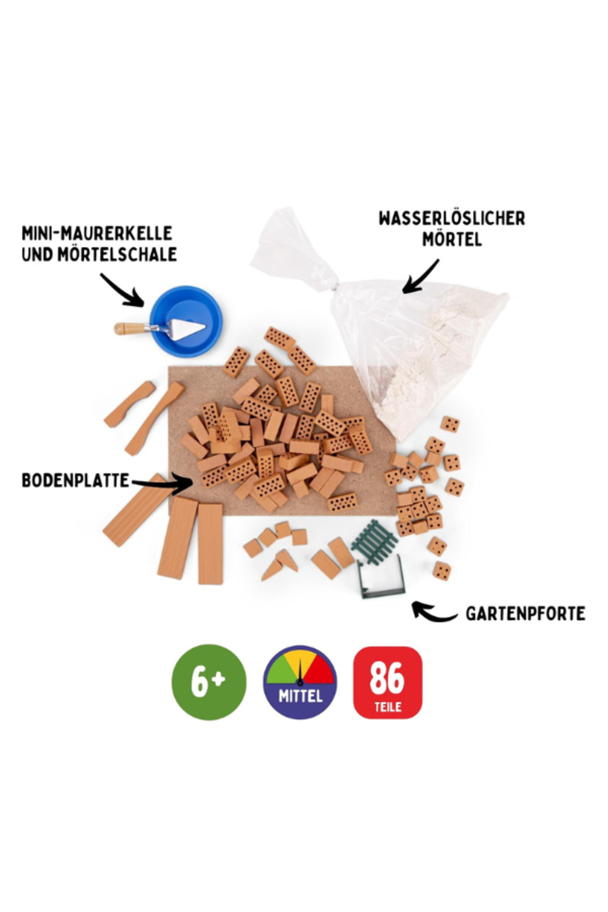 مجموعه ساخت خانه کوچک آجری ایتیک – ۷۹ تکه