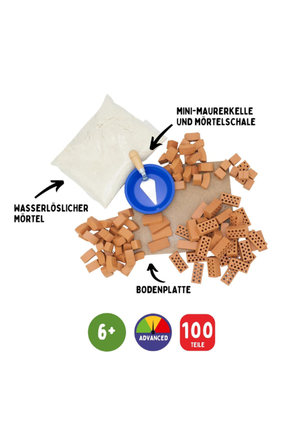 کیت ساختمانی آجری آلمان TEI 4070 – قلعه/جاخودکاری، چندرنگ