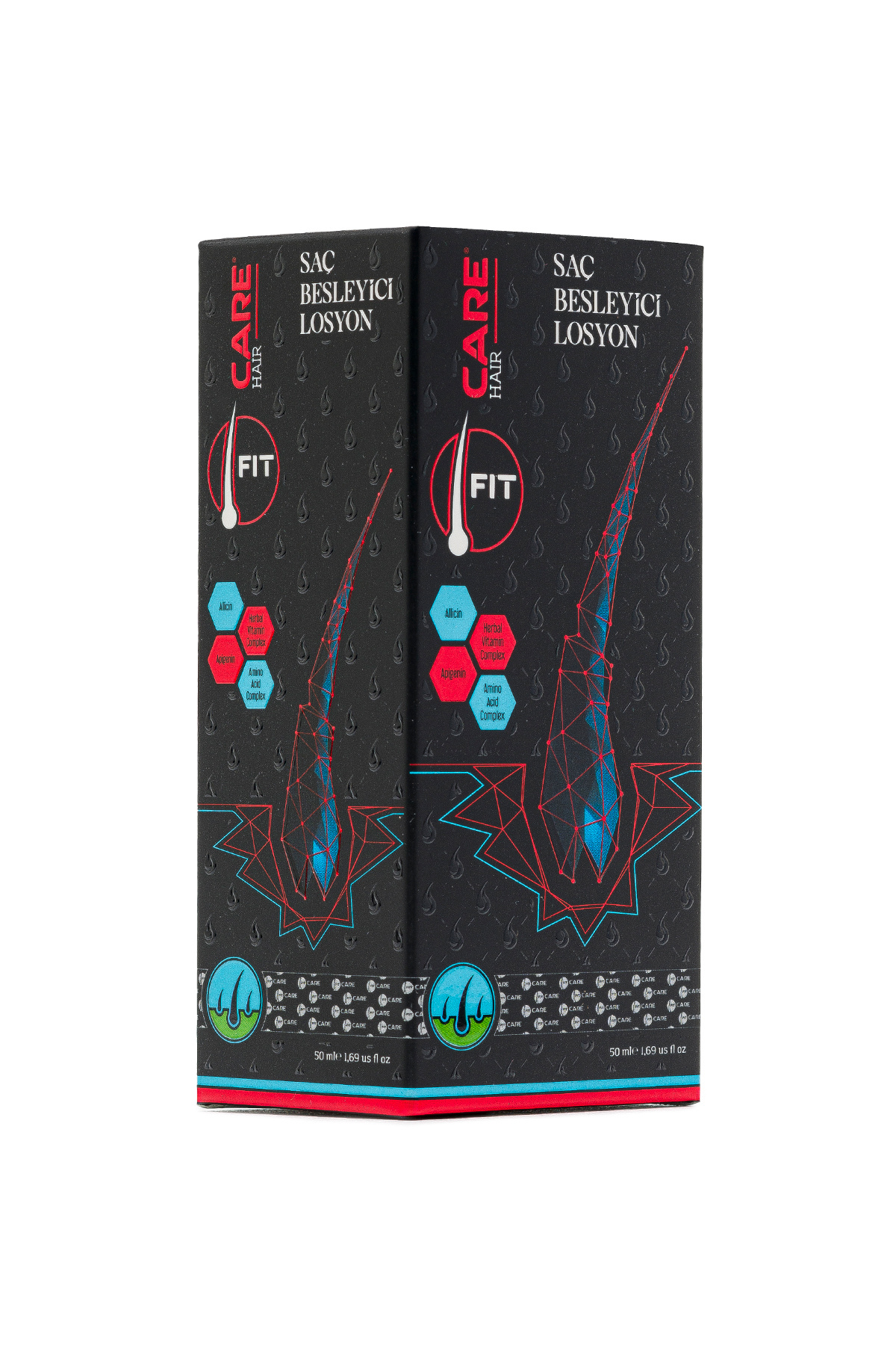 Fitcare Saç Bakım Losyonu + Fitcare Şampuan + Dermaroller Tarak — 8682530125645 — تصویر 6 از 8
