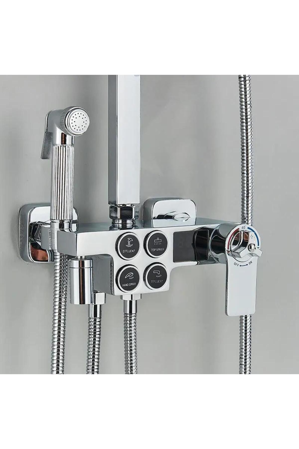 Rain Drop De la Robinetul Meu-Coloana dus cu baterie TERMOSTAT, afisaj LCD si turbina generatoare de curent 3