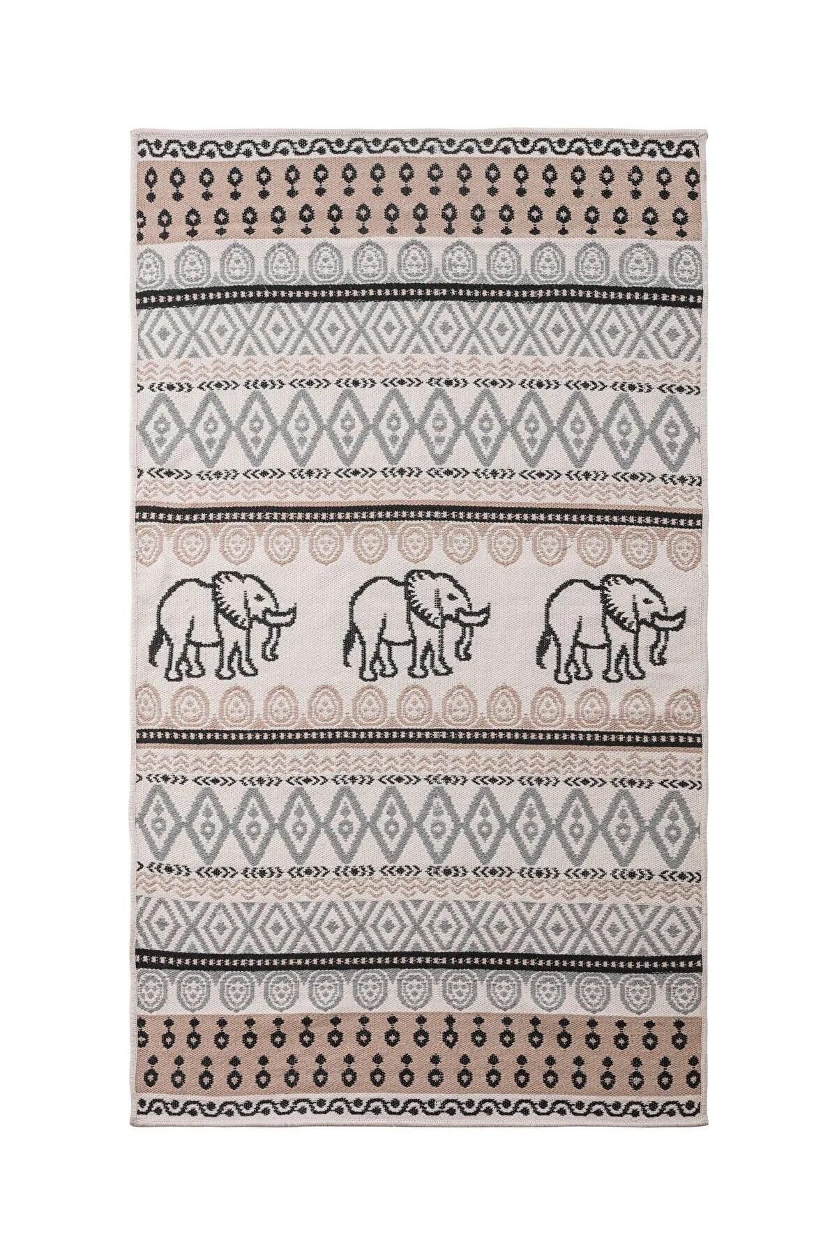 LC Waikiki-Lcw Home Patterned Double Sided Rug 80X140 cm (W5) 8